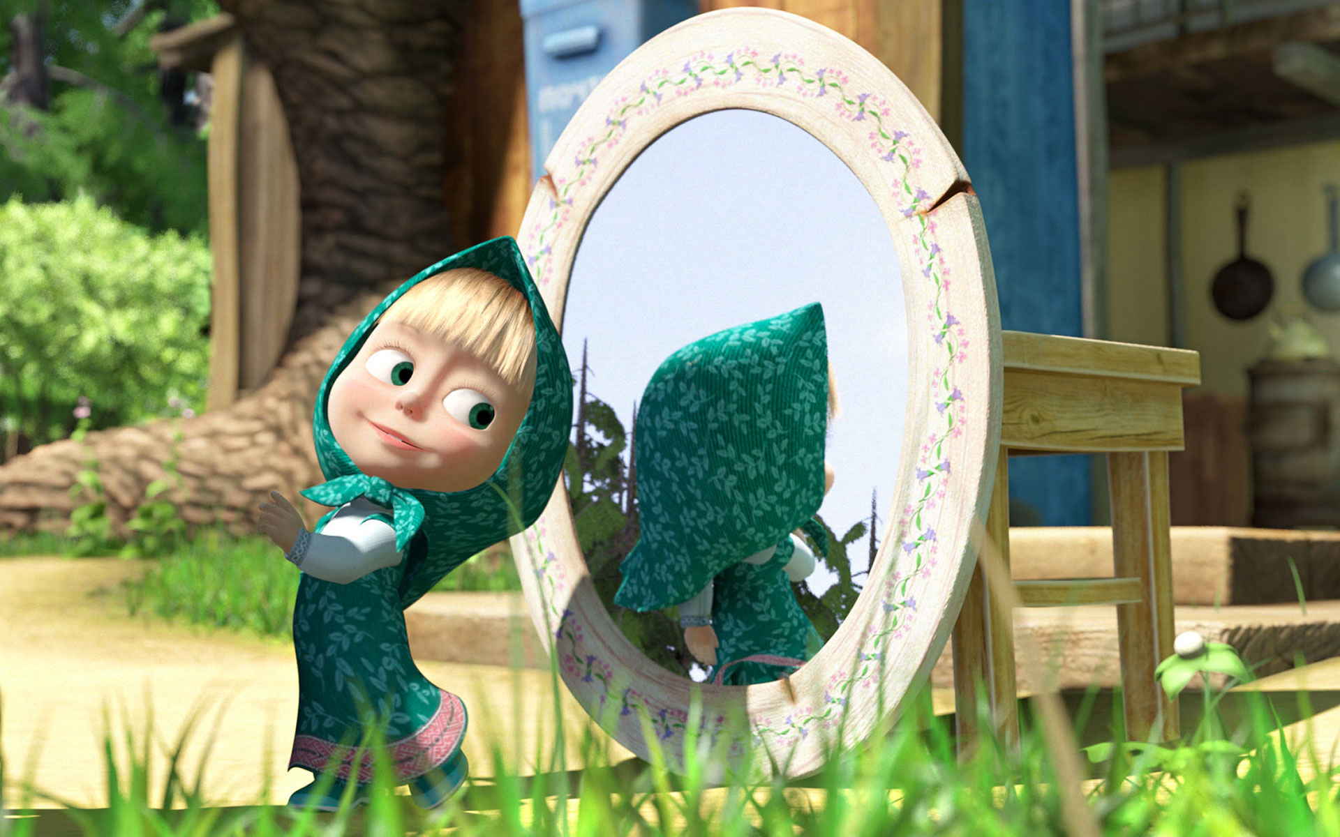 Masha and the Bear HD Wallpaper - WallpaperFX