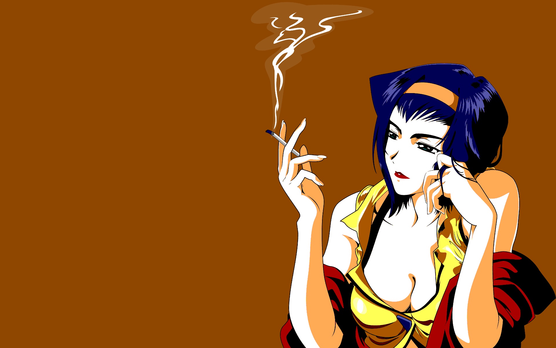 Wallpaper smoking, Faye Valentine, anime girls, Cowboy Bebop for mobile and  desktop, section прочее, resolution 1920x1200 - download