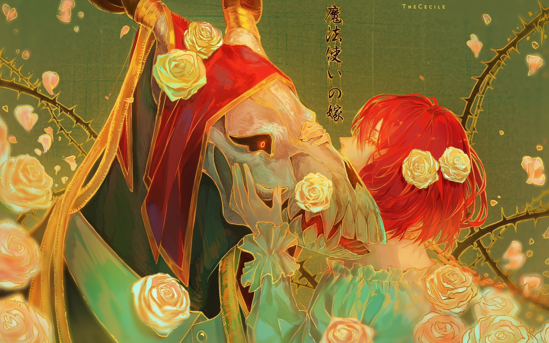 Download 480x800 wallpaper Mahoutsukai no yome, Chise Hatori