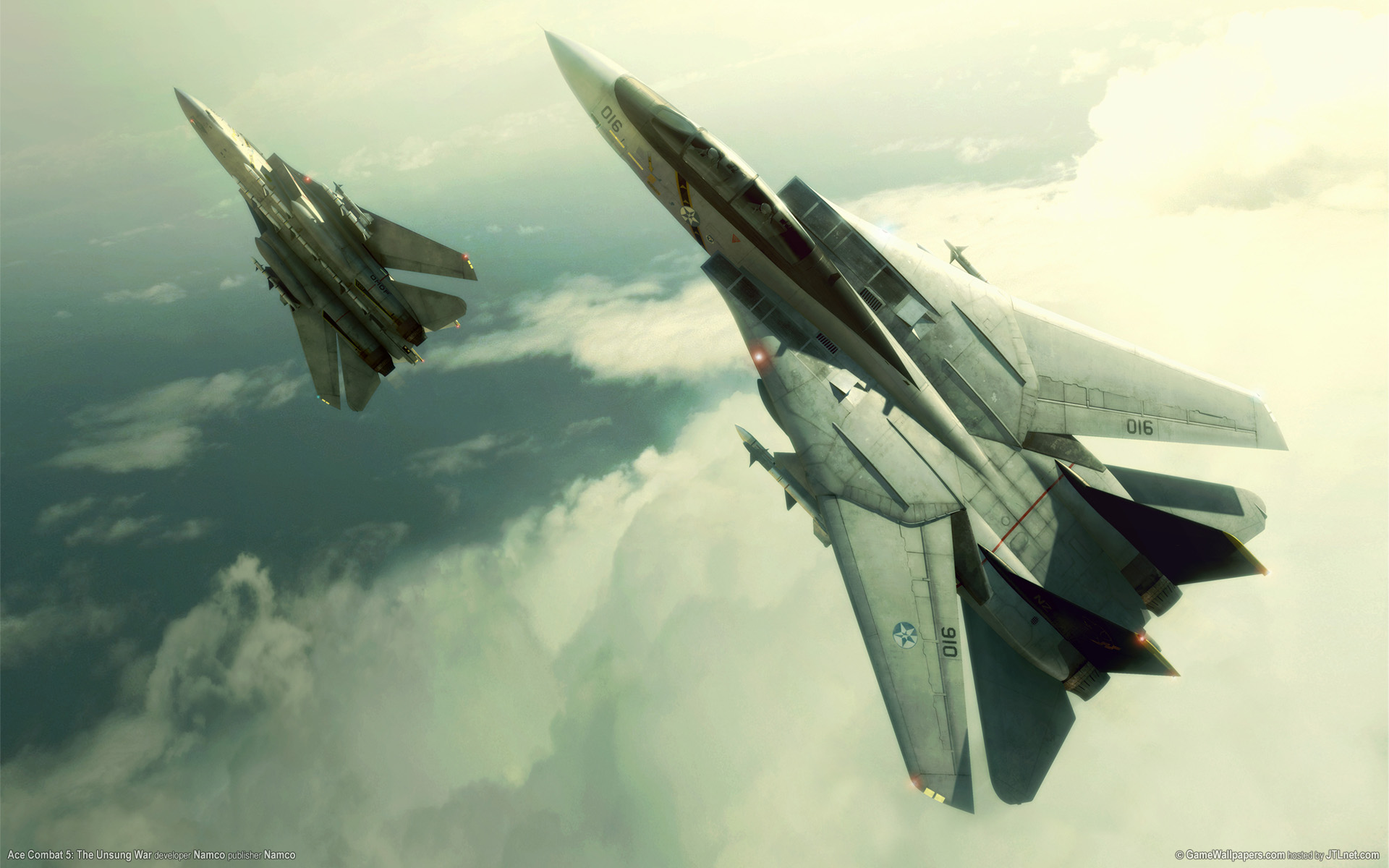 Wallpaper clouds, the plane, fighters, ace combat 5 for mobile and desktop,  section игры, resolution 1920x1200 - download