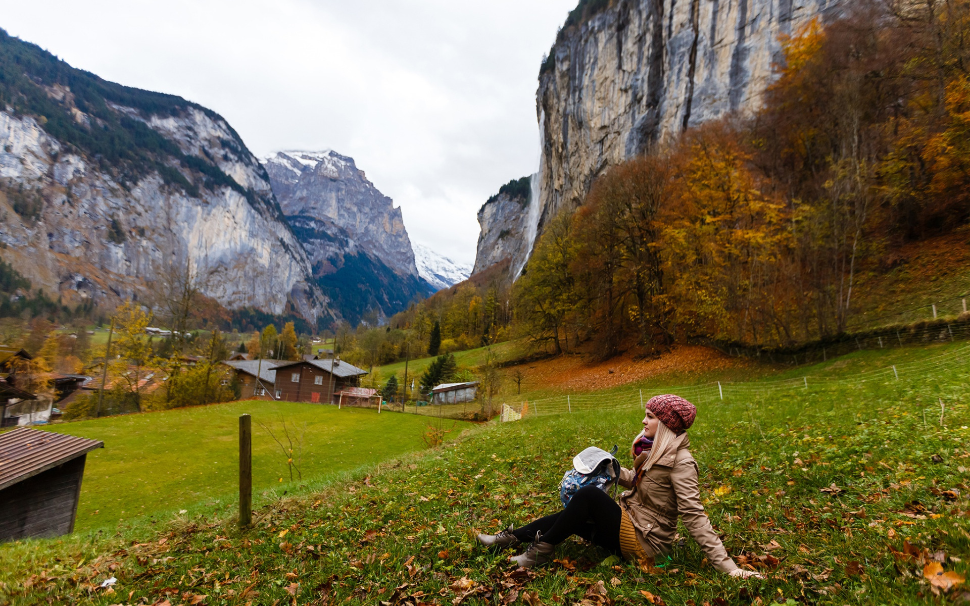 Швейцария деревня Lauterbrunnen