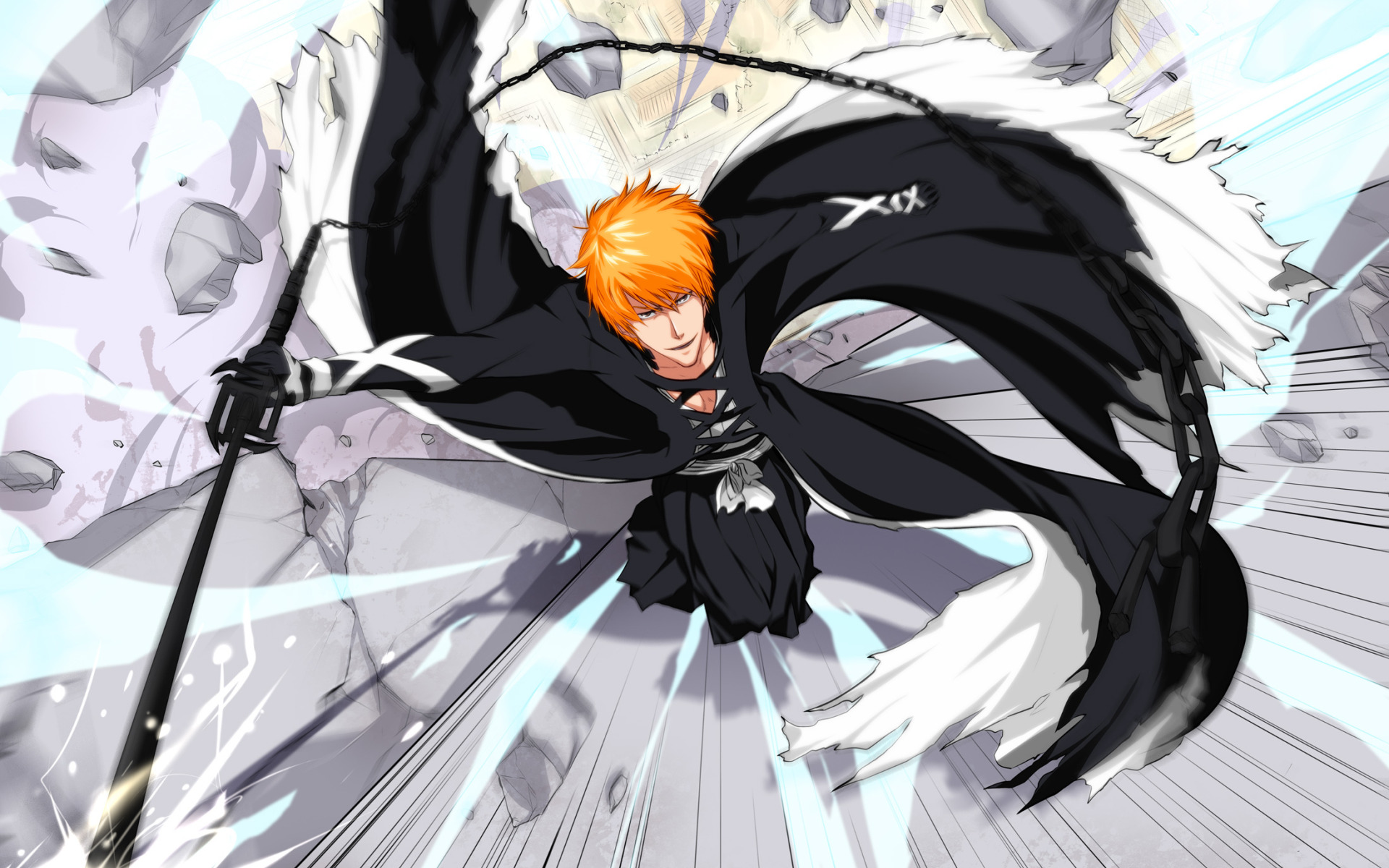 download. look, smile, sword, chain, guy, Bleach, Bleach, Kurosaki <b>Ichigo</b>, ...