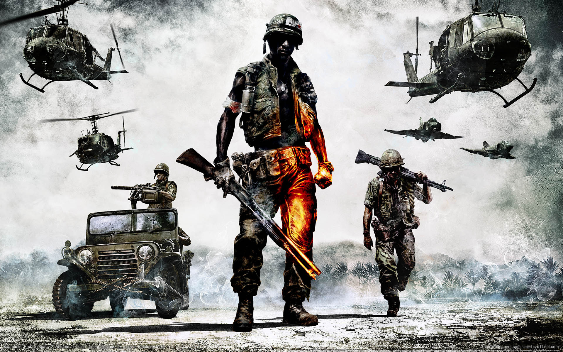 Wallpaper game, Battlefield, Bad Company2, Vietnam for mobile and desktop,  section игры, resolution 1920x1200 - download