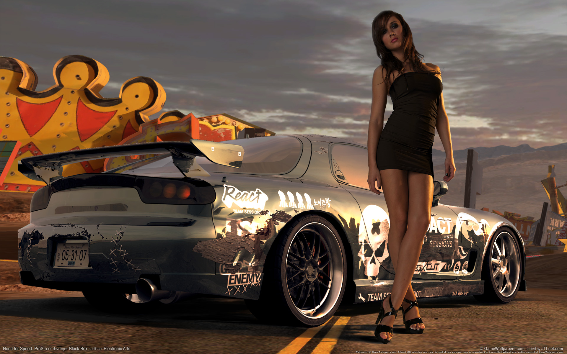 Wallpaper girl, prostreet, need for speed for mobile and desktop, section  игры, resolution 1920x1200 - download