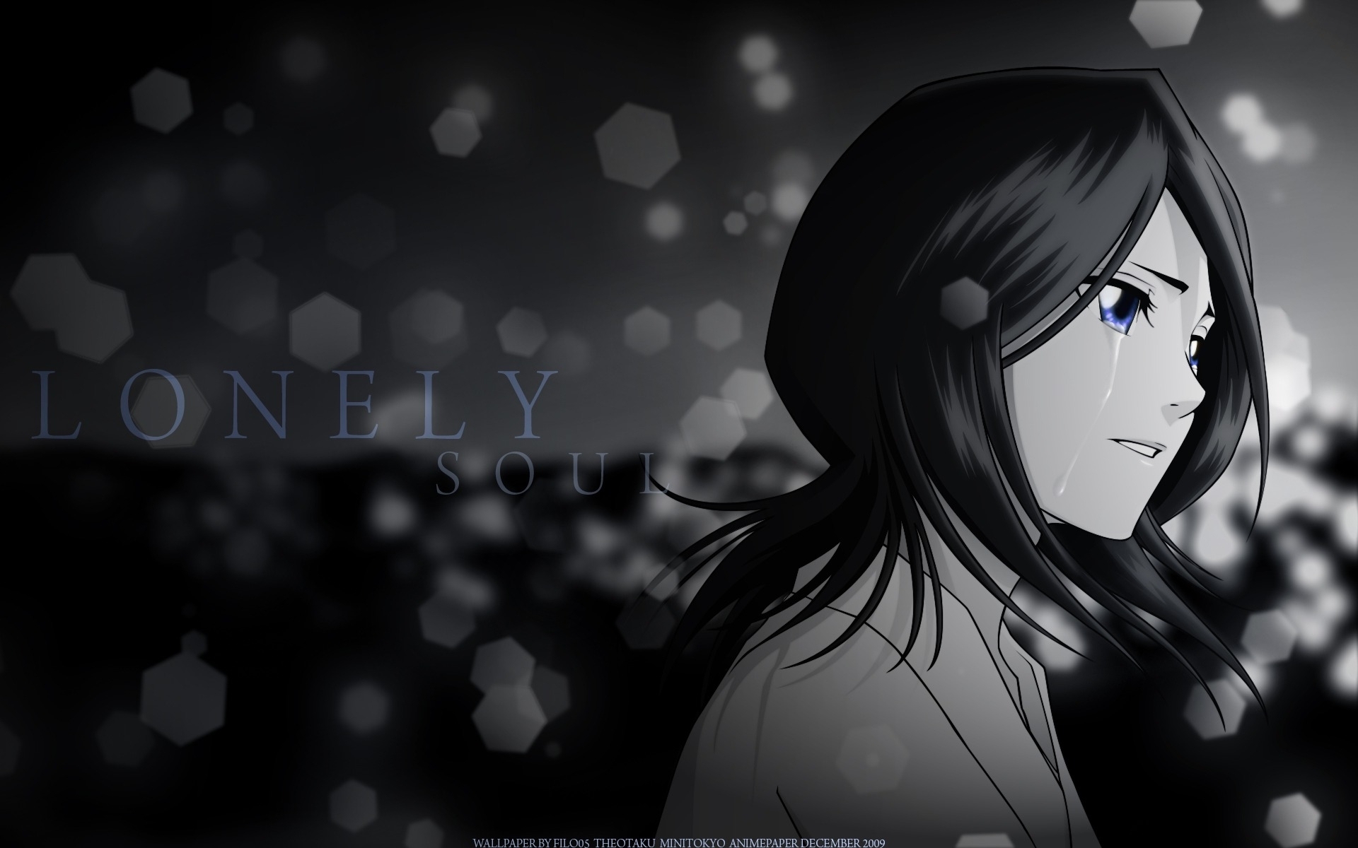 Wallpaper anime, Bleach, tears, Kuchiki Rukia, LONELY for mobile and  desktop, section сёнэн, resolution 1920x1200 - download