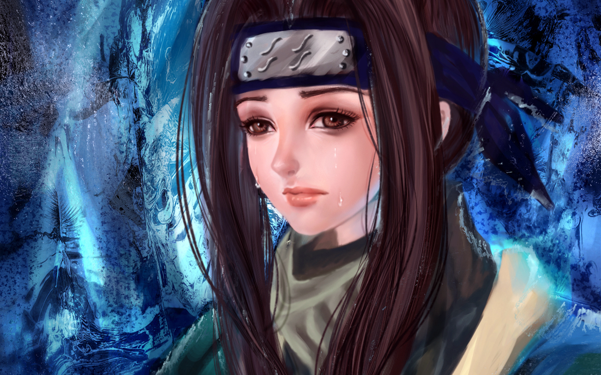 Wallpaper tears, art, guy, bandana, naruto, rikamello, haku for mobile and  desktop, section сёнэн, resolution 1920x1200 - download