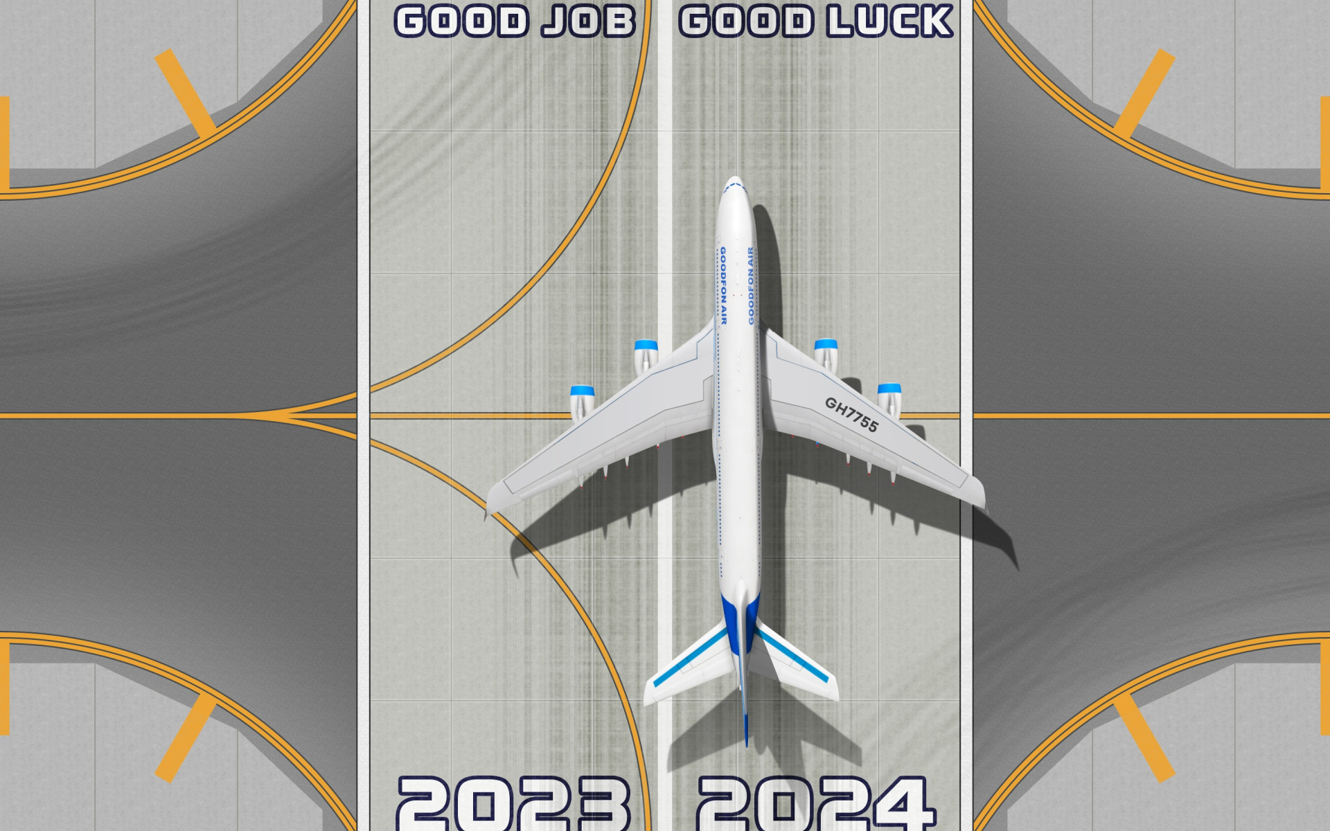 Download   New Year Airport Airplane Happy New Year Runway   2024 Year 2024 New Year Happy New Year Good Job Good Luck Ai 