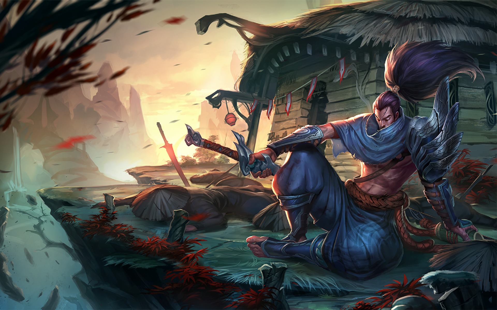 Download wallpaper League of Legends, LoL, Yasuo, LoL Yasuo, section games  in resolution 1920x1200