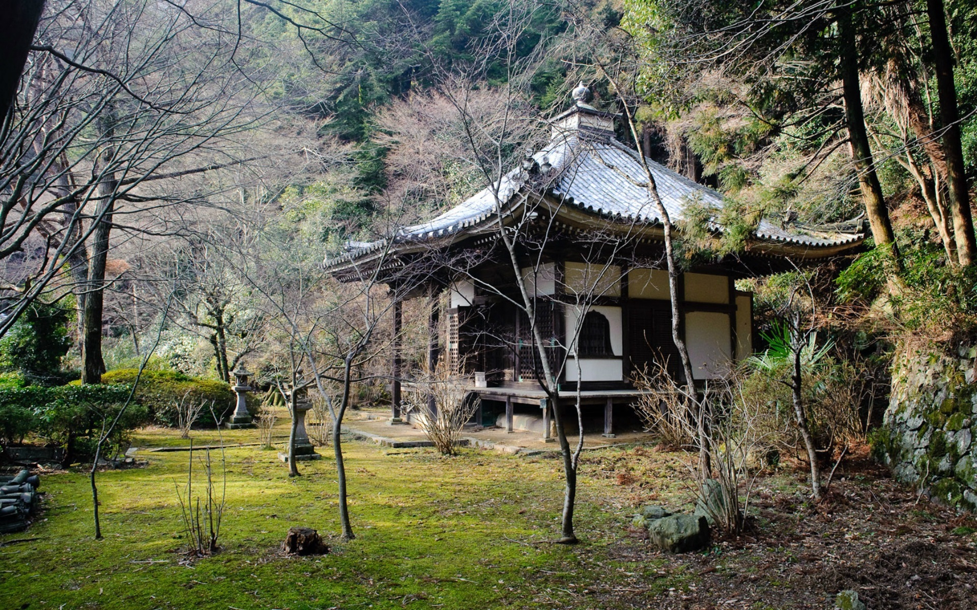Китайские дома видео. Архитектура Японии Минка. Дом храм Япония. Дом храм в лесу Япония. Хижина Росандзина Япония.