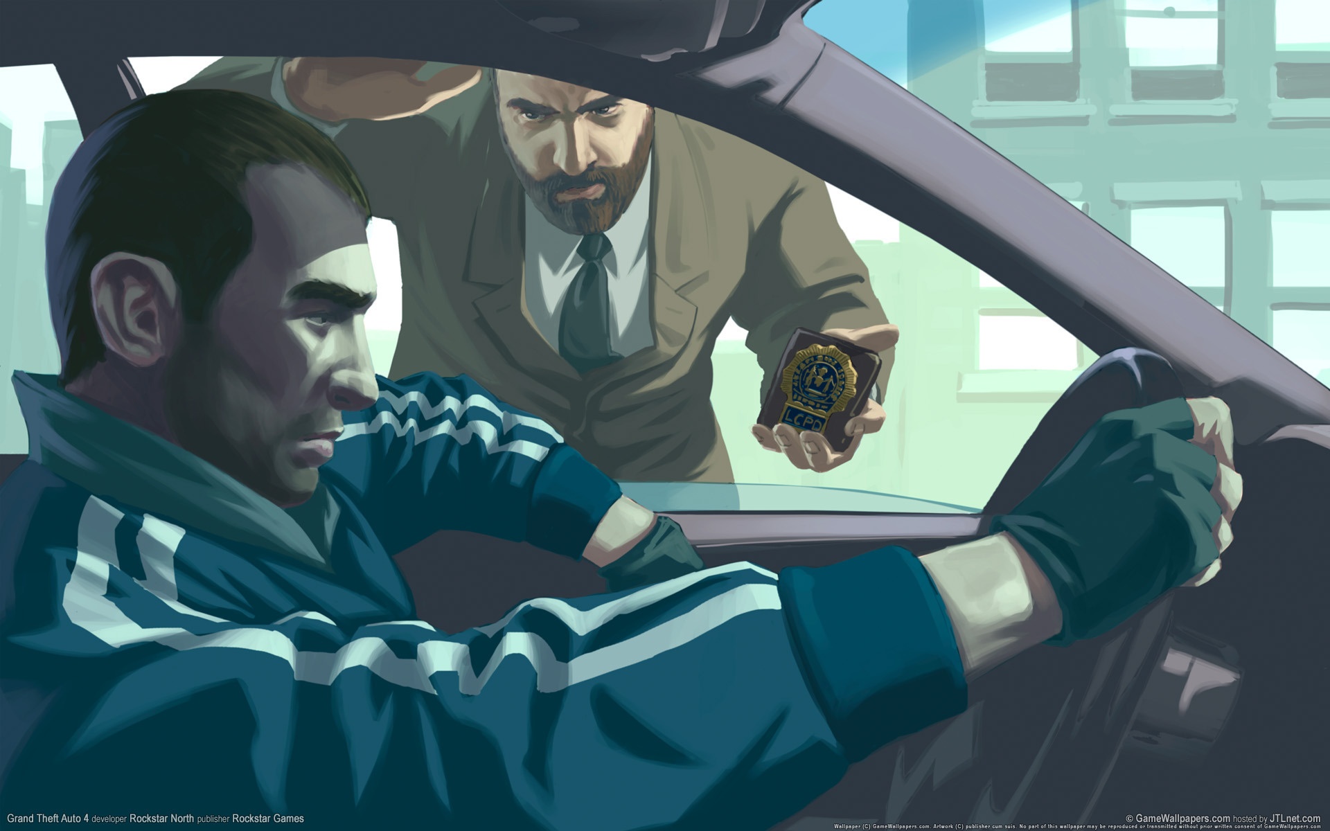 Phone wallpaper niko bellic, gta iv, ksiva, copper (photo, picture)