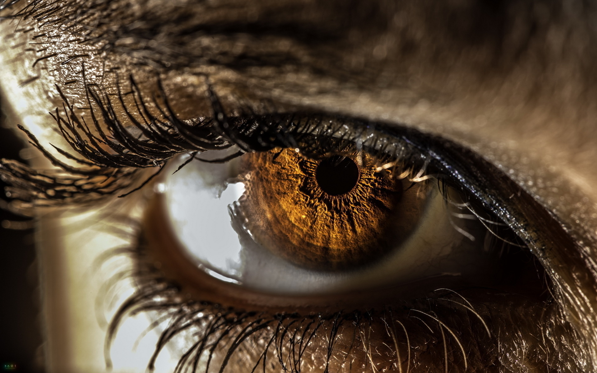 Wallpaper eyes, eyelashes, planet, the pupil for mobile and desktop,  section рендеринг, resolution 4000x3000 - download