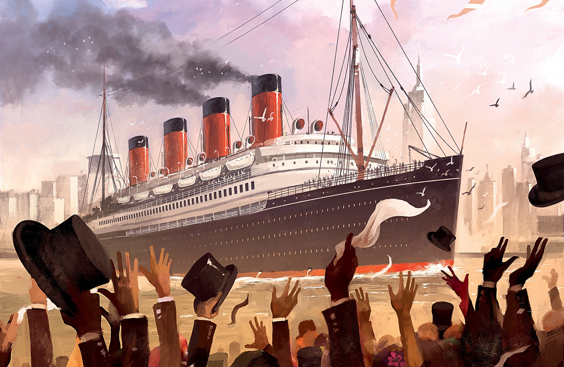 Он встречает пароход. Кен Маршалл Титаник картины. Титаник 1912. Титаник корабль. Титаник корабль Титаник.