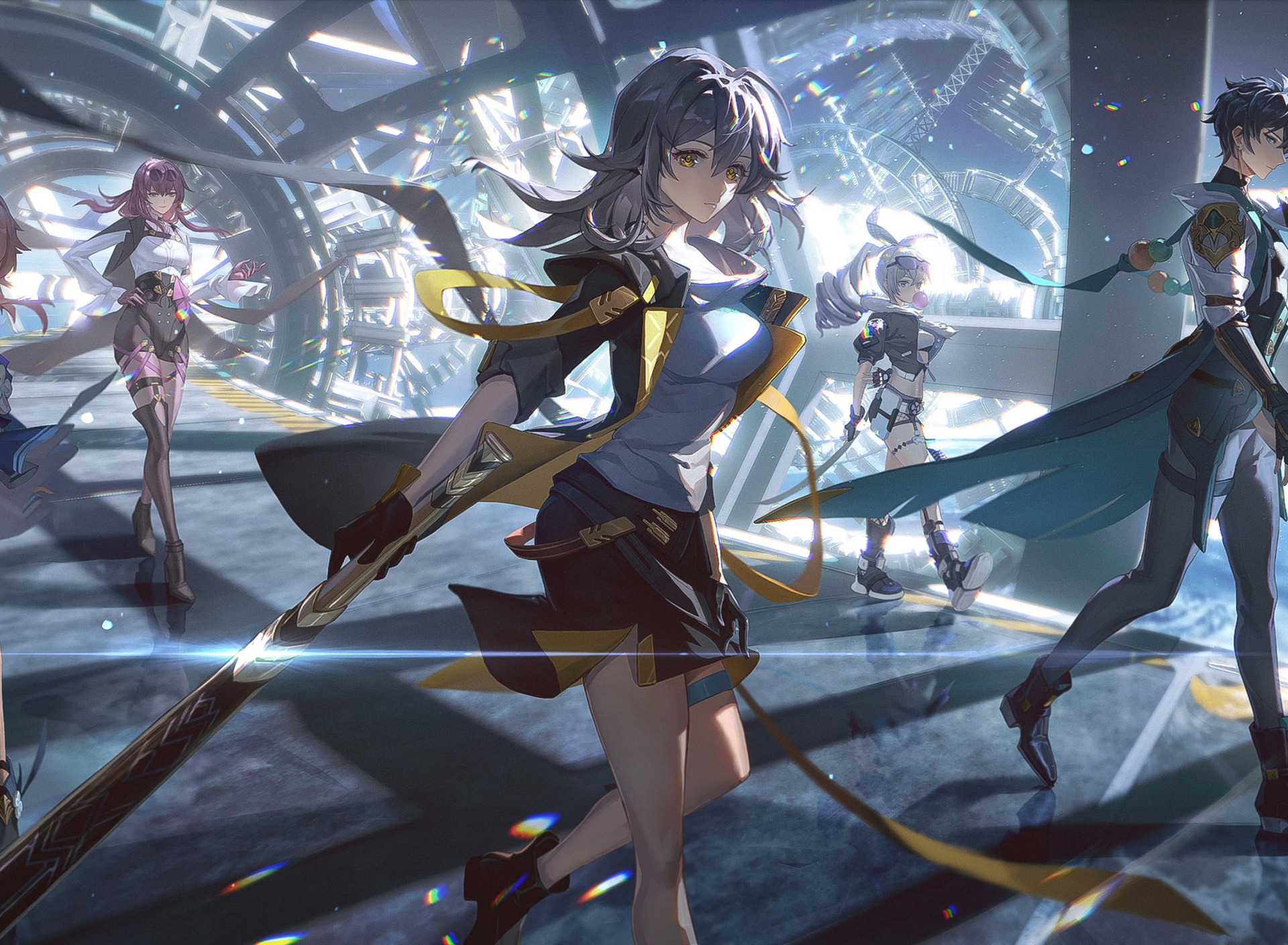 Download wallpaper Honkai Star Rail, Franz Kafka, Female Trailblazer,  Hongkai Star Rail, Silver Wolf, Danheng, March 7, section games in  resolution 1920x1408