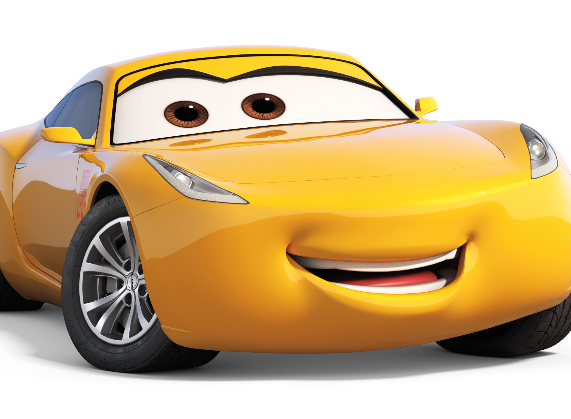 Download wallpaper car, Disney, Pixar, Cars, yellow, animated film ...