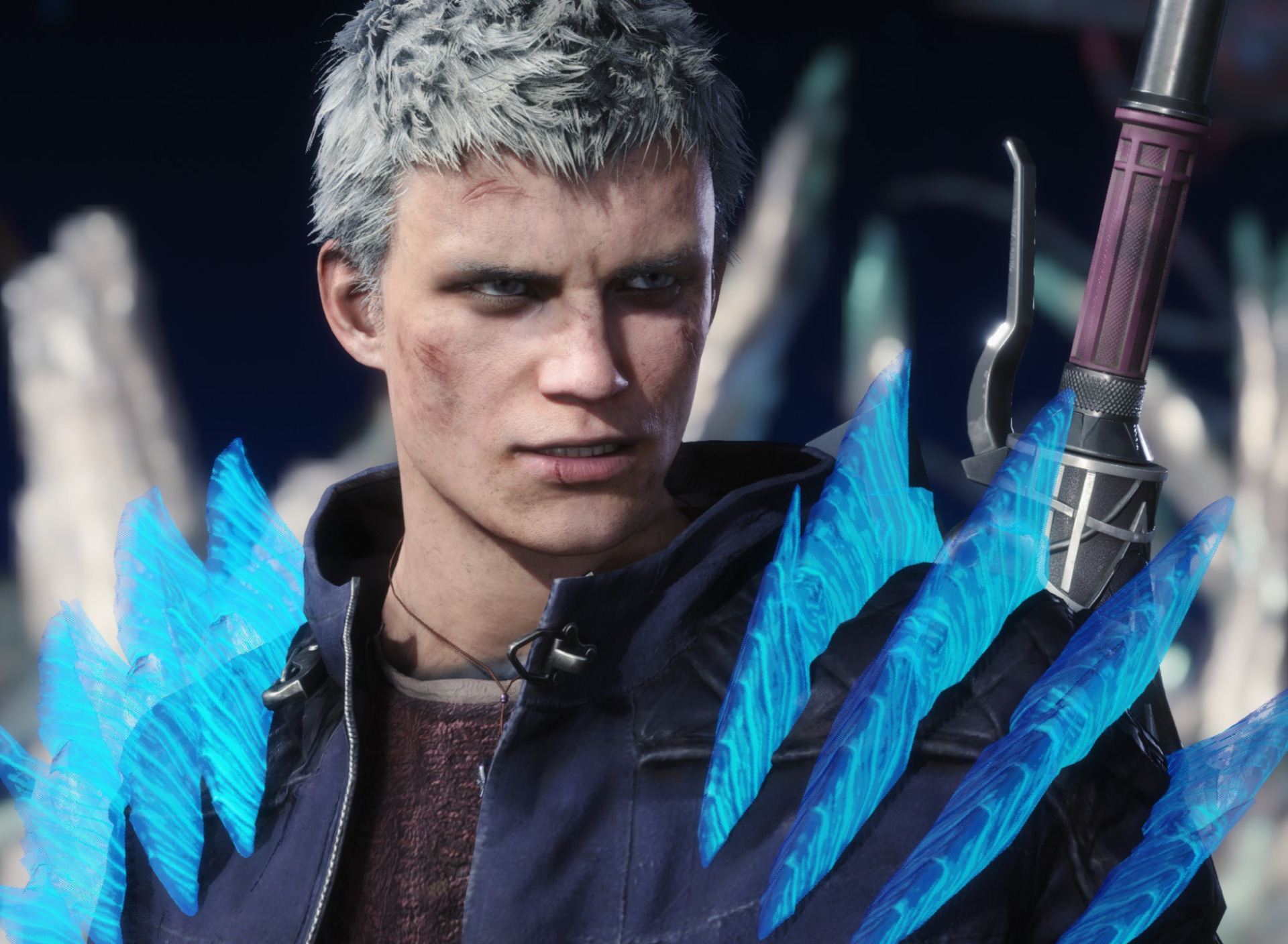 Как играть за вергилия. Devil May Cry 5 Nero. Неро ДМС 5. Неро из Devil May Cry 5. Вергилий ДМС 5.