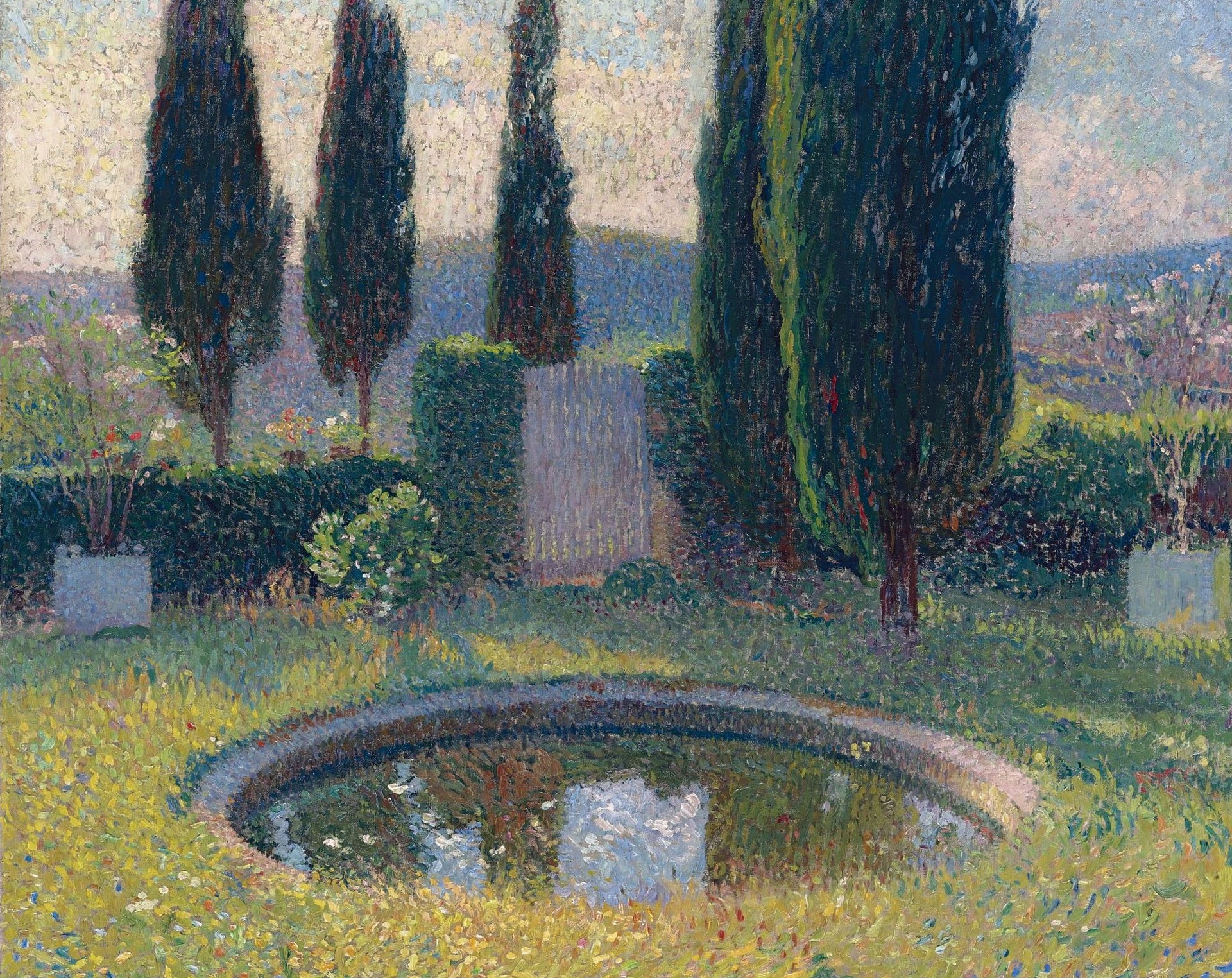 Download wallpaper landscape, picture, Henri-Jean Guillaume Martin ...