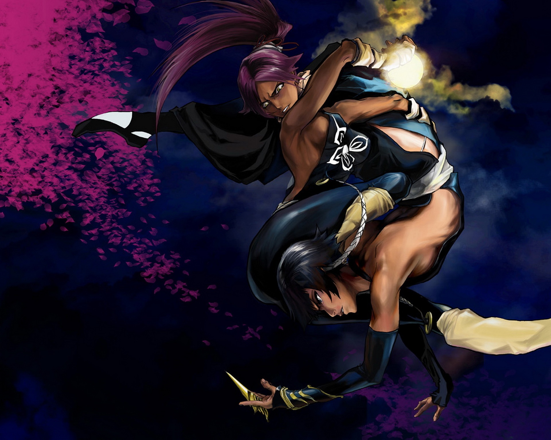 Wallpaper bleach, Shihouin Yoruichi, bleach, Yoruichi, Soi-Fon, suì-fēng  for mobile and desktop, section аниме, resolution 1920x1535 - download