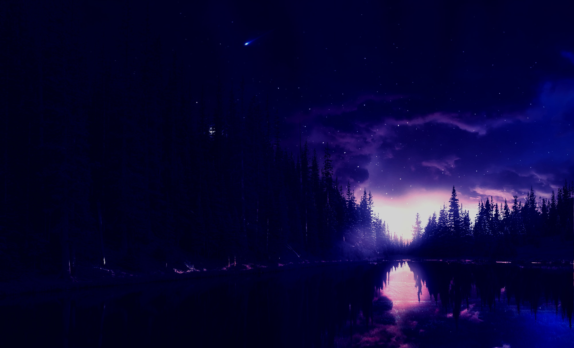 Ночное таем. Природа ночью. Красивая ночь. Красивый ночной пейзаж. Ночное озеро.