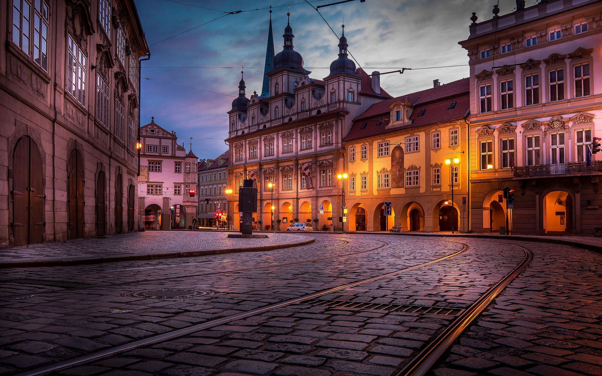 HD wallpaper: europe, prague, czech republic, night view, castle, street |  Wallpaper Flare