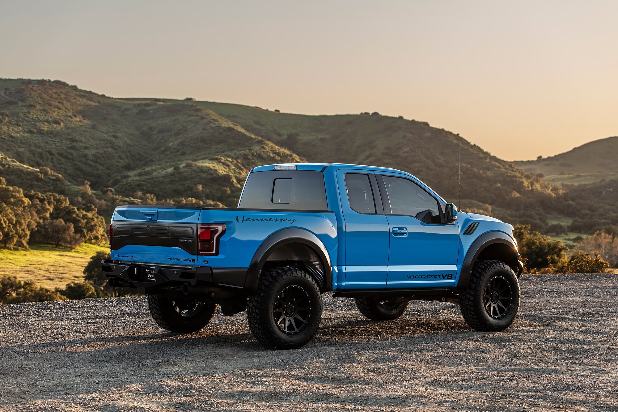 Download wallpaper sunset, Ford, Raptor, pickup, F-150, Hennessey, 2019 ...
