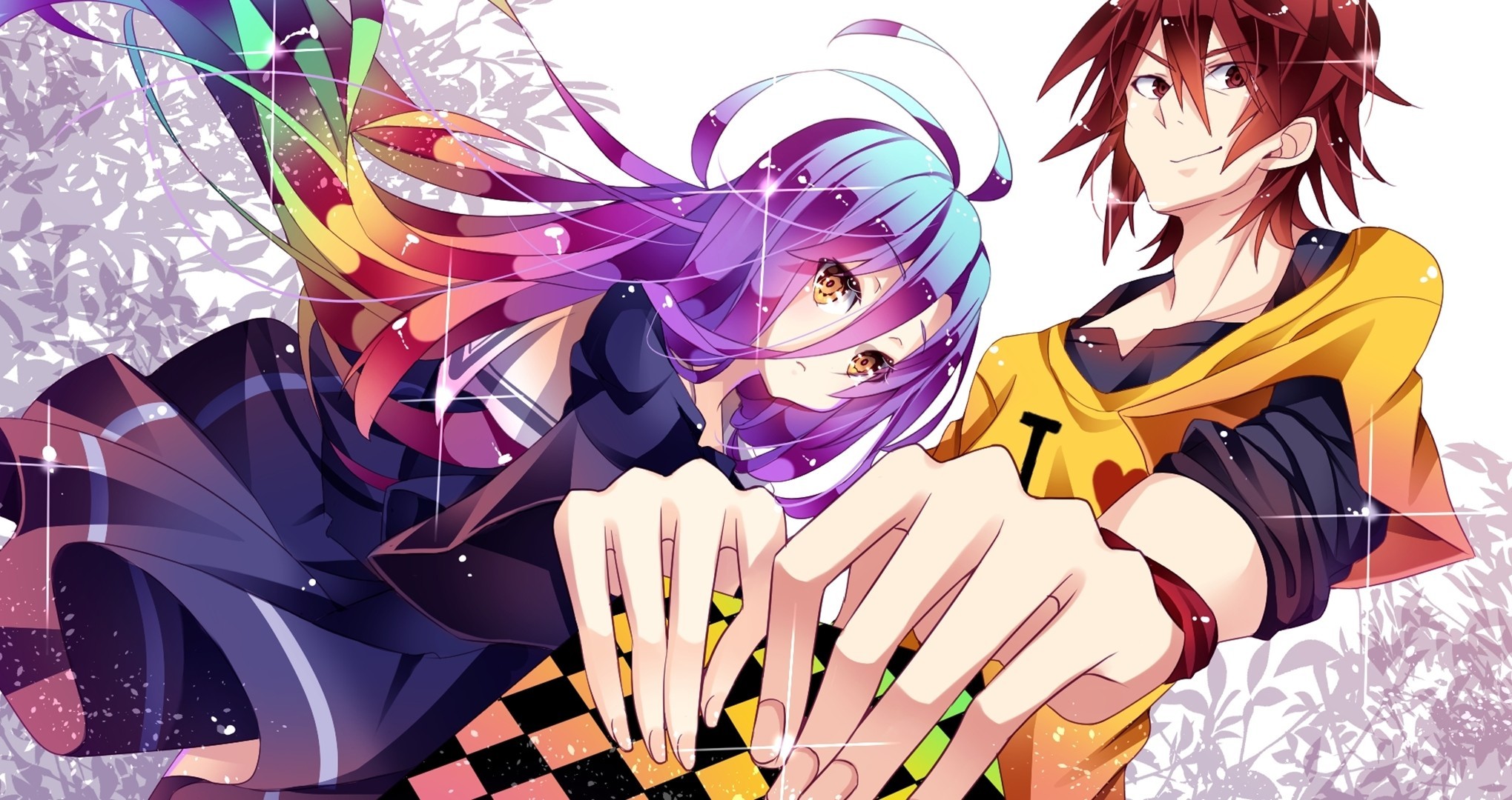 No game no life. Широ аниме. Сора и Широ 4к. Сора и Широ арт. Нет игры – нет жизни: ноль мультфильм 2017.