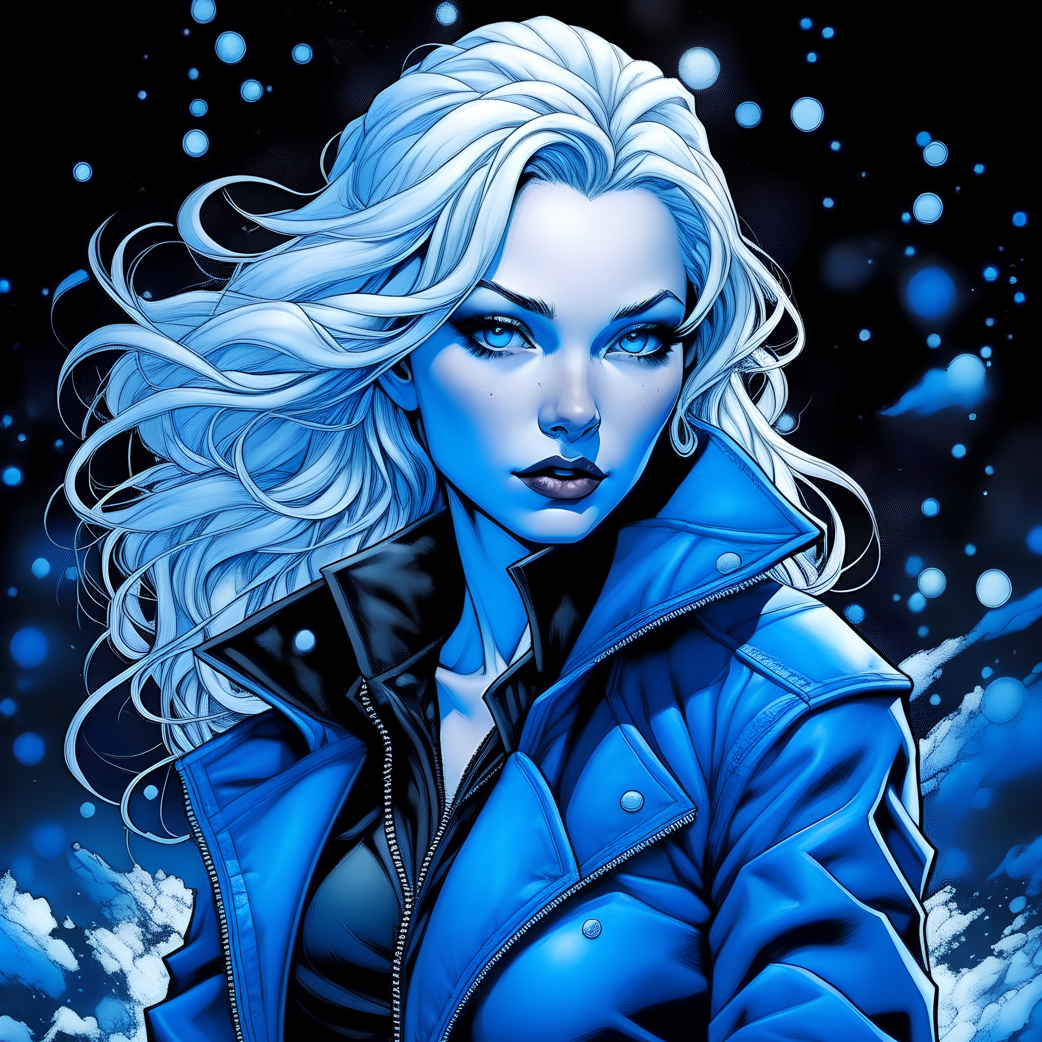 Wallpaper comics, killer frost for mobile and desktop, section ии арт,  resolution 2046x2046 - download