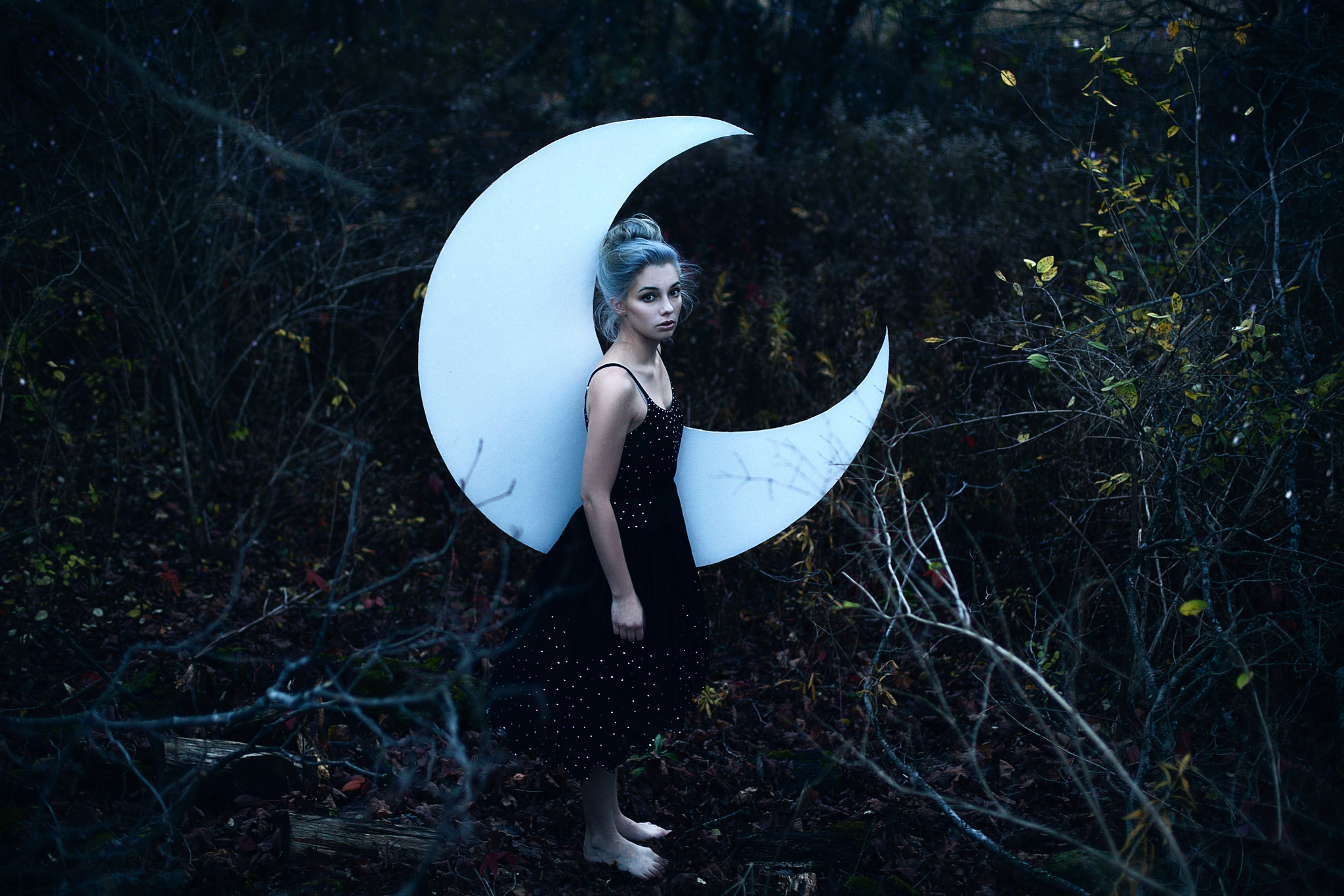 Wallpaper forest girl Aleah Michele Swear by the Moon for