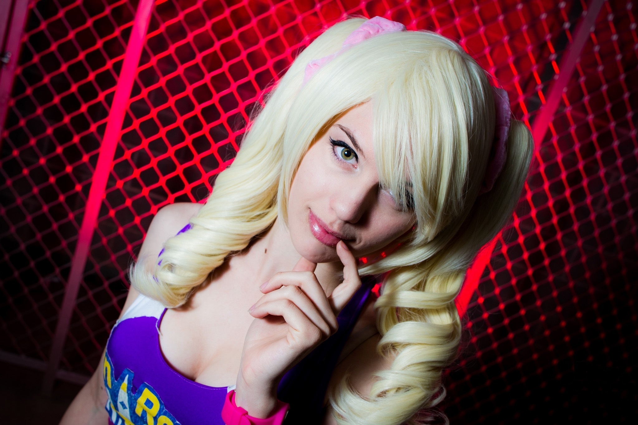 Download wallpaper look, girl, blonde, cosplay, tails, Lollipop Chainsaw, Juliet  Starling, section games in resolution 2048x1365