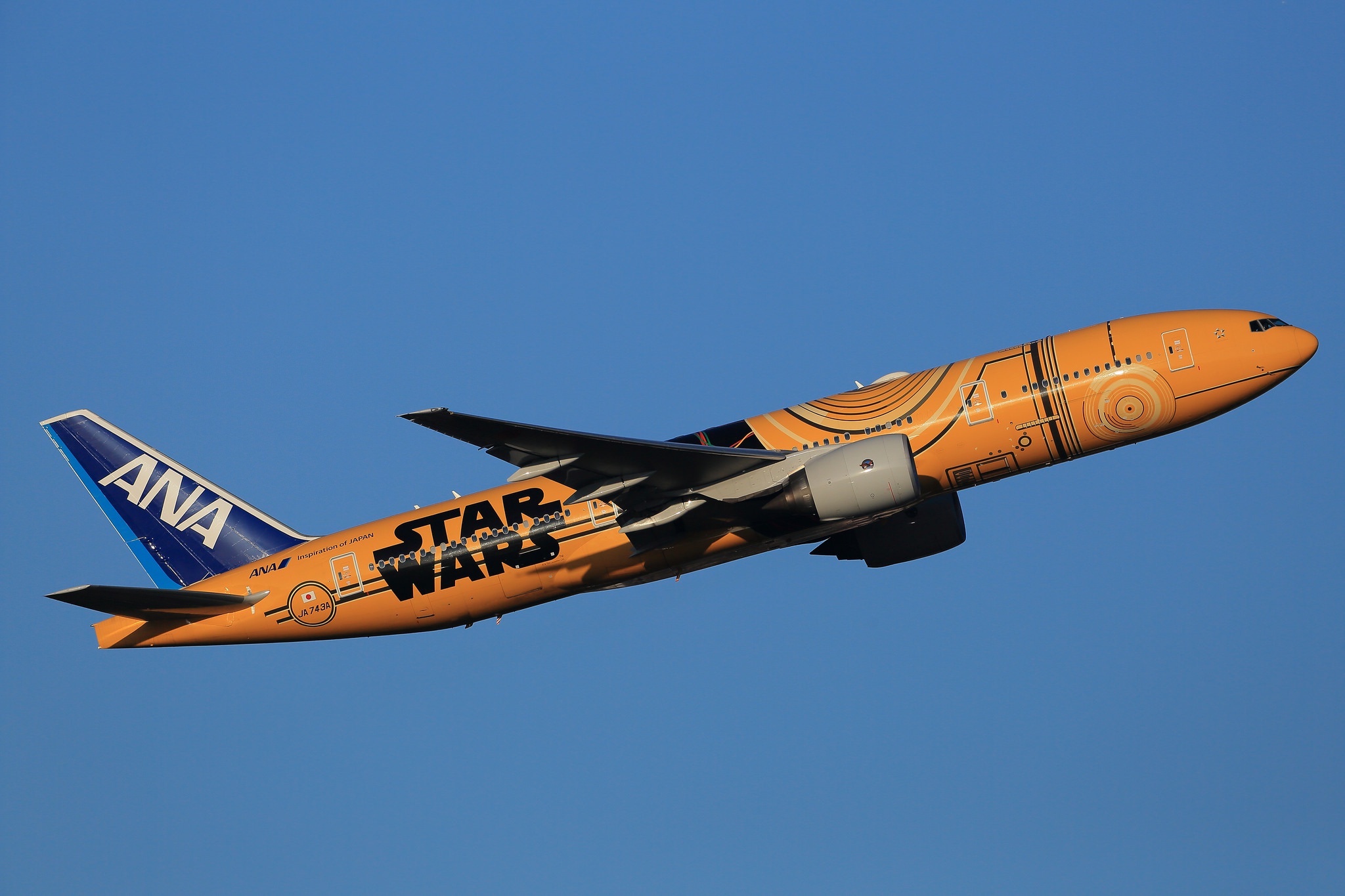 Wallpaper STAR WARS, ANA, B777-200 for mobile and desktop