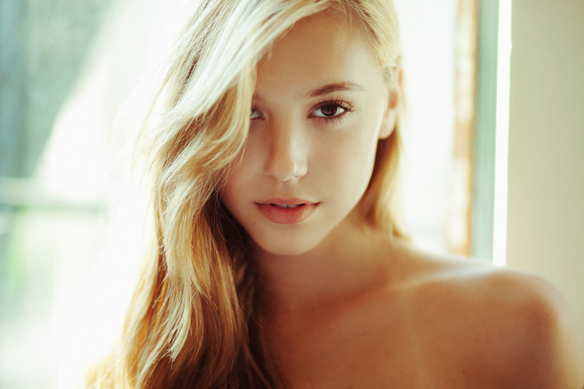 Download wallpaper girl, sweetheart, blonde, Alexis Ren, section girls in r...