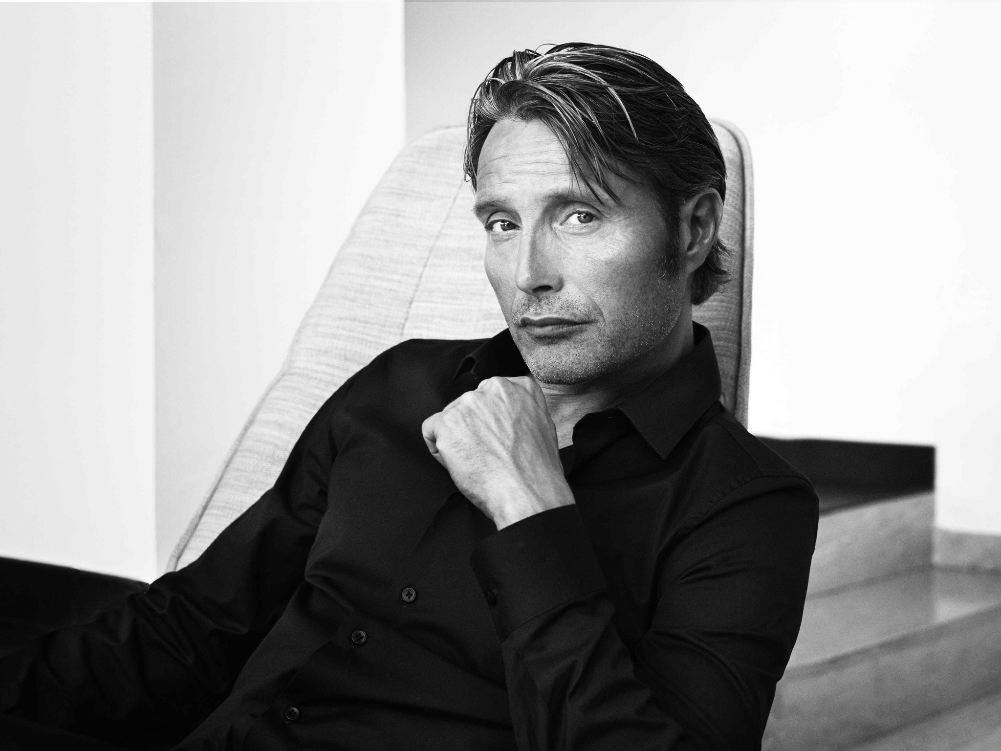 Download Wallpaper Look, Pose, Actor, Mads Mikkelsen, Mads Mikkelsen ...