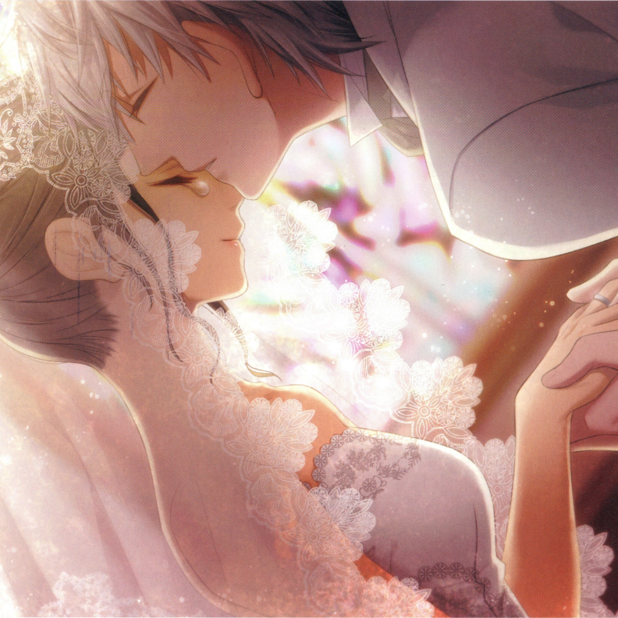 light, <b>kiss</b>, hands, tear, veil, lace, art, wedding.