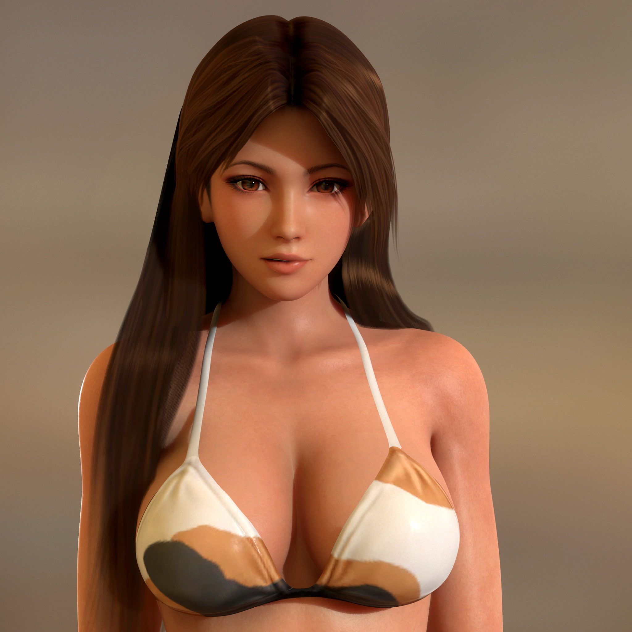 Download wallpaper swimsuit, chest, Mai Shiranui, Dead or Alive, doa, mai,  section rendering in resolution 2048x2048