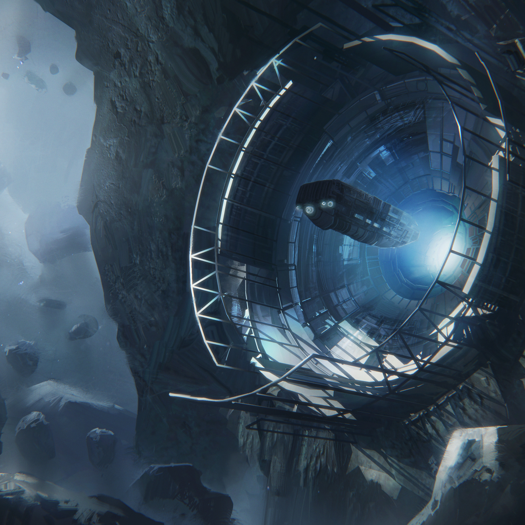 Dead space астероид. Mass effect 3 concept art. titanfall 2 art. mass effect 3 концепт арты. космическая станция в астероиде.