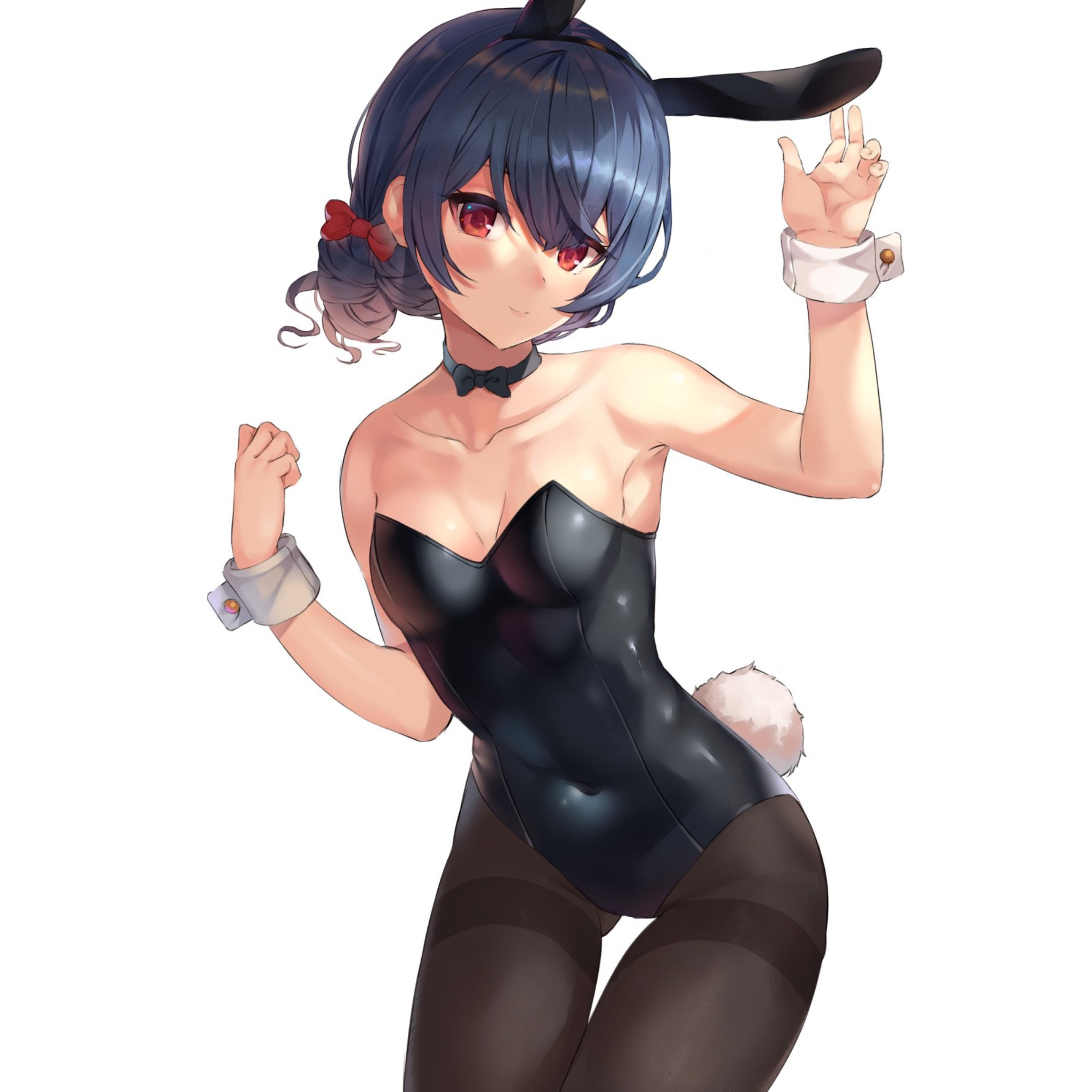 Download wallpaper girl, sexy, Anime, rabbit, pretty, bunny, posing, bunny  outfit, section seinen in resolution 2048x2048