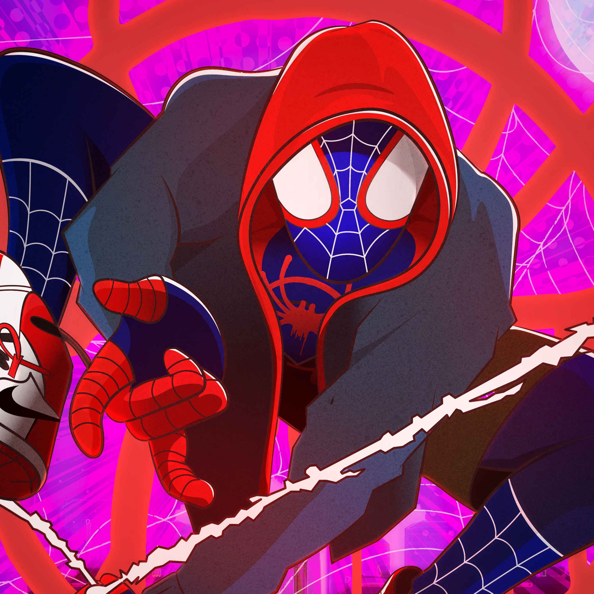 Download wallpaper fiction, cartoon, web, costume, hood, poster ...