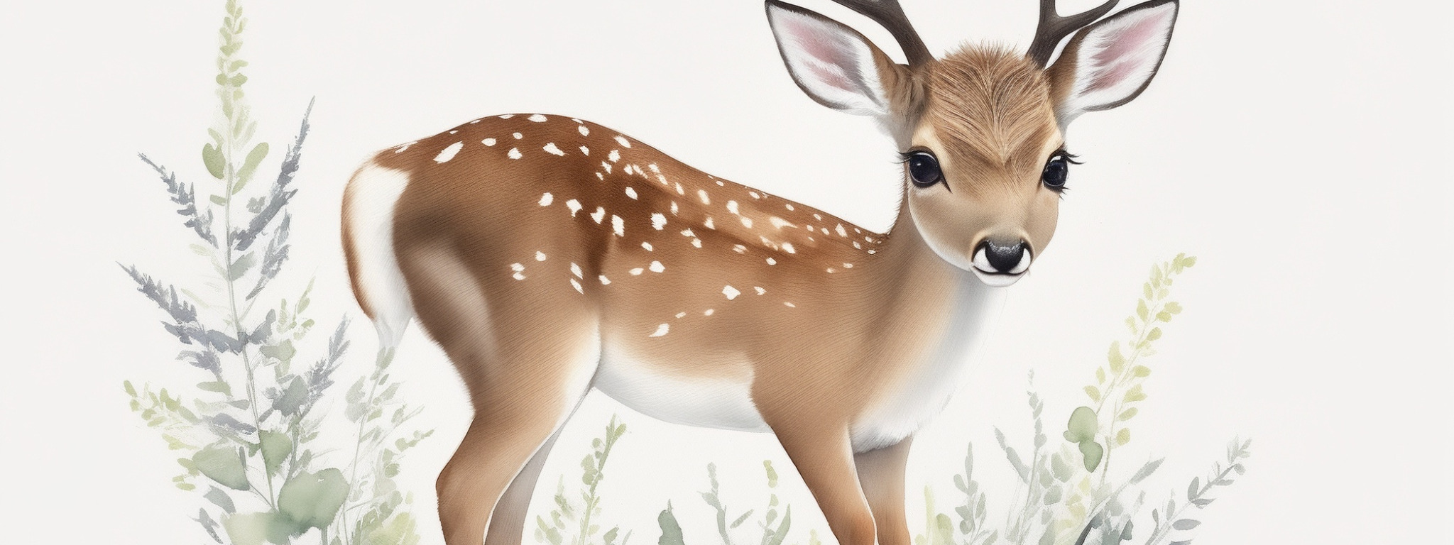 Download wallpaper deer, A cute animal, cute, little fawn, The little ...