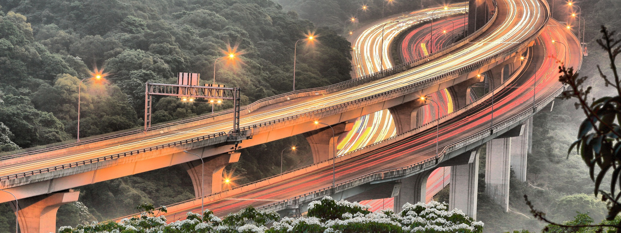 road, light, lights, spring, excerpt, Taiwan, highway