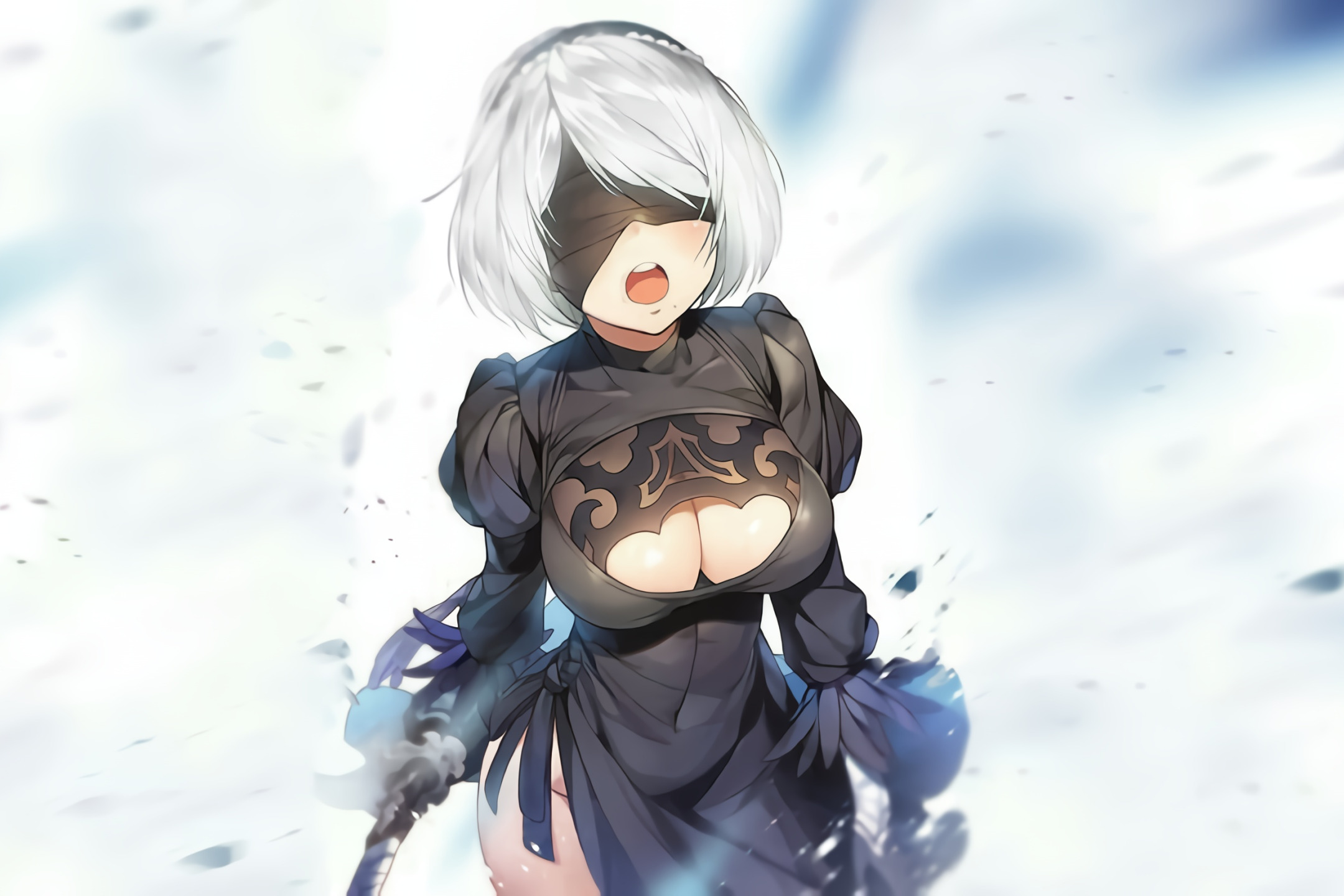 Download Wallpaper Sexy Girl Nier Automata Nier Machines B Section Shonen In Resolution