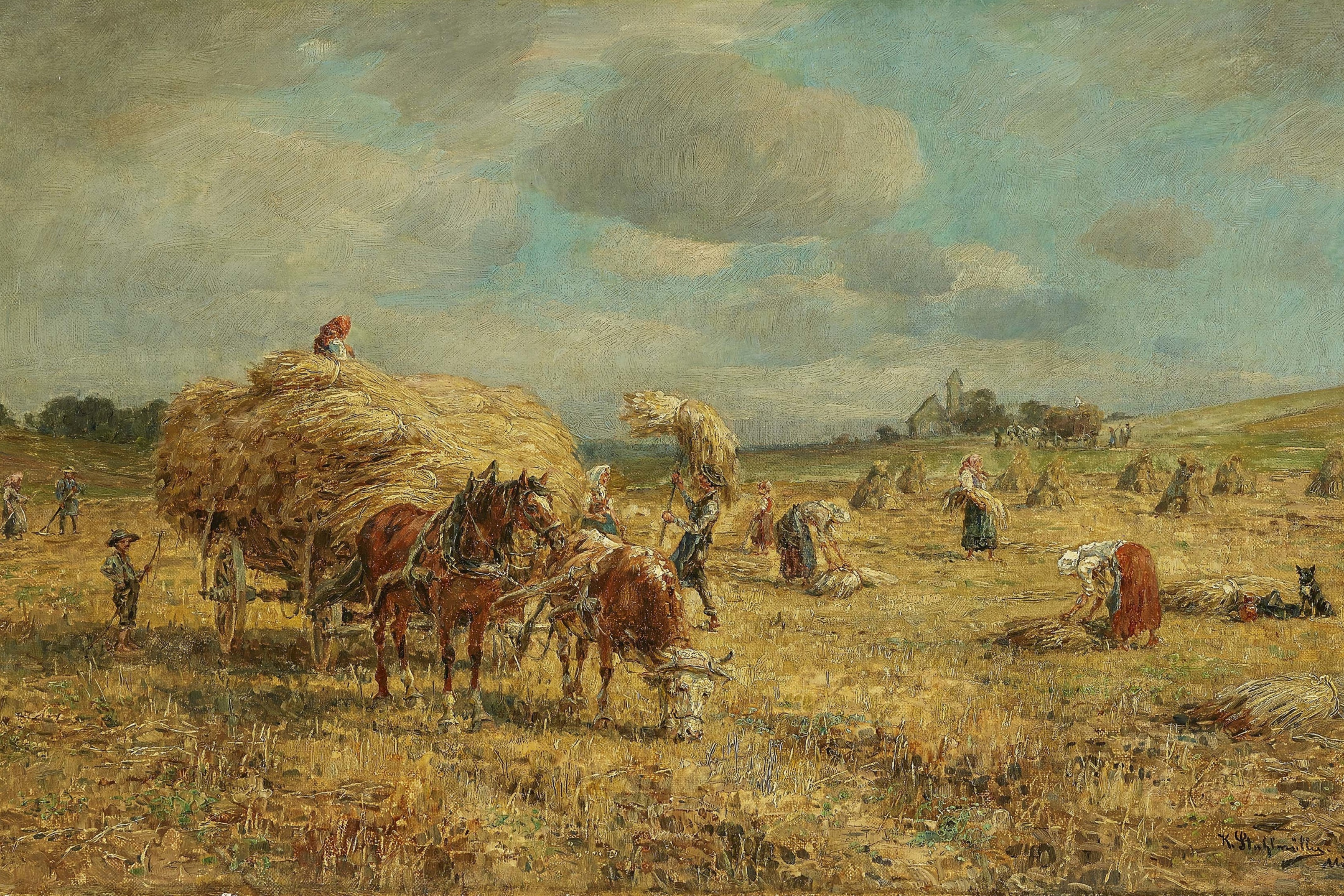 Download wallpaper German painter, German painter, oil on canvas, Carl