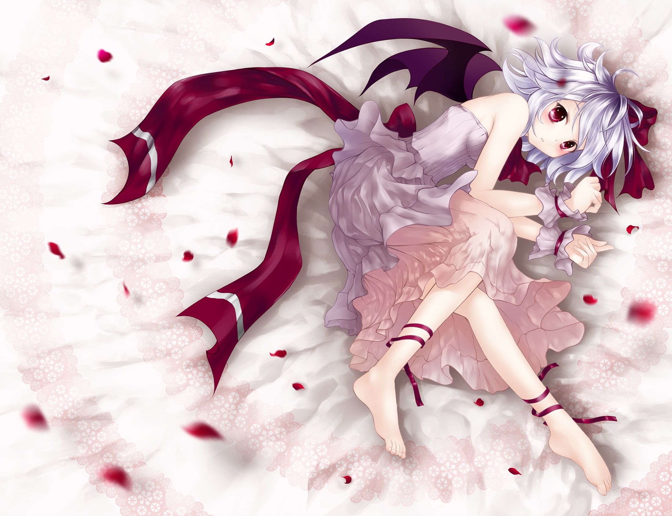 ♡Yourelia♡ I drew remilia from touhou!! 🎀🩵🦇 ꒷꒦⋆⑅˚₊┈ • ┈ ・ʚɞ