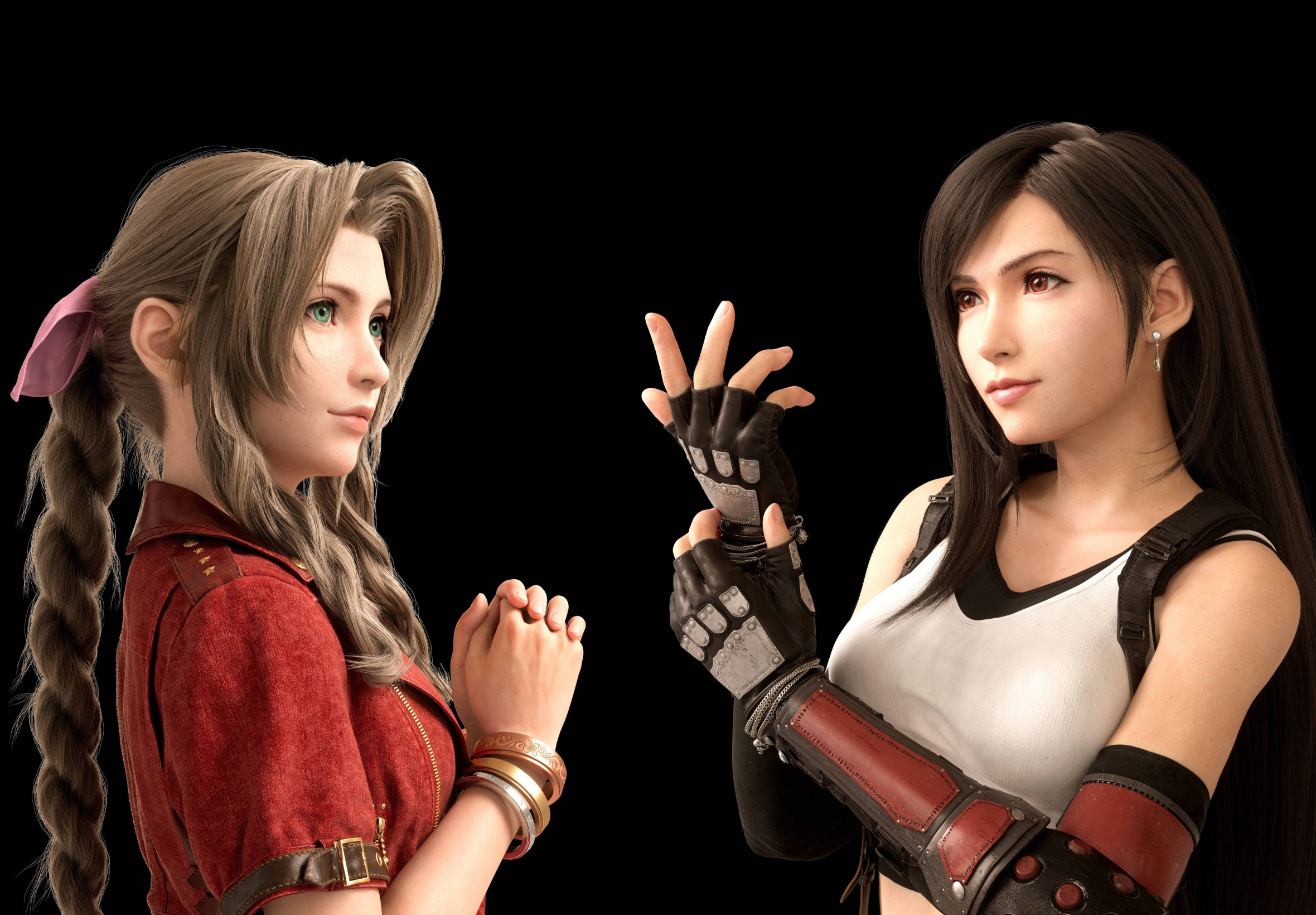 Download wallpaper Girls, The game, Gloves, Brunette, Braid, Brown hair,  Final Fantasy, Brunette, section games in resolution 2360x1640