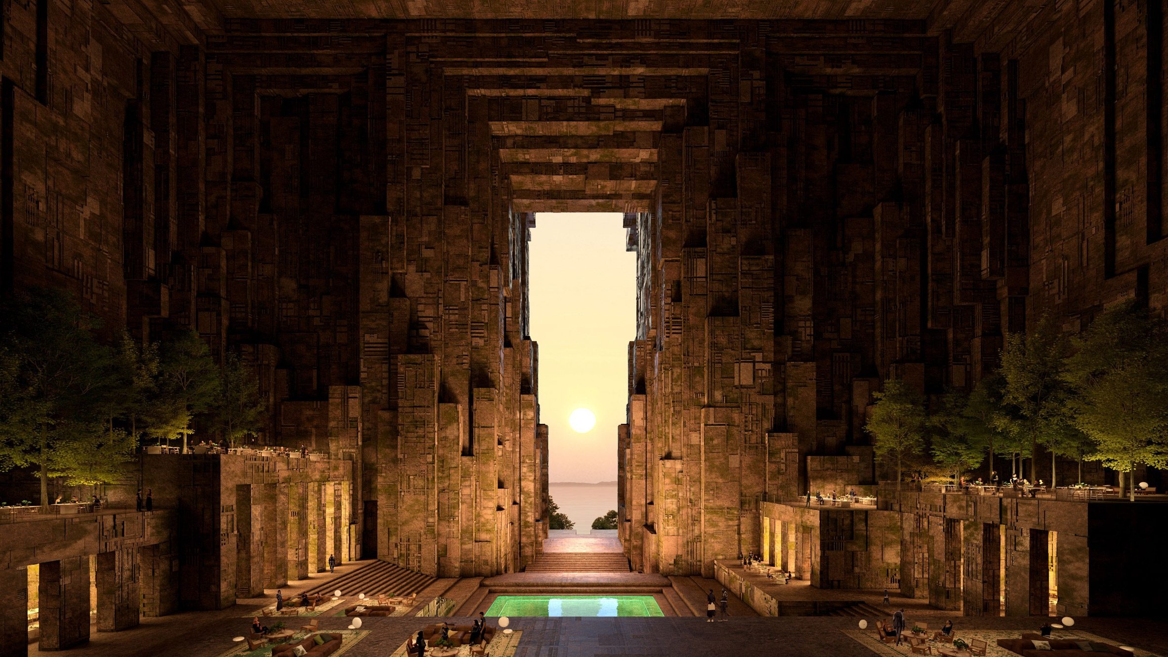 Utamo Download wallpaper Saudi Arabia, neom, architecture workshop, utamo ...