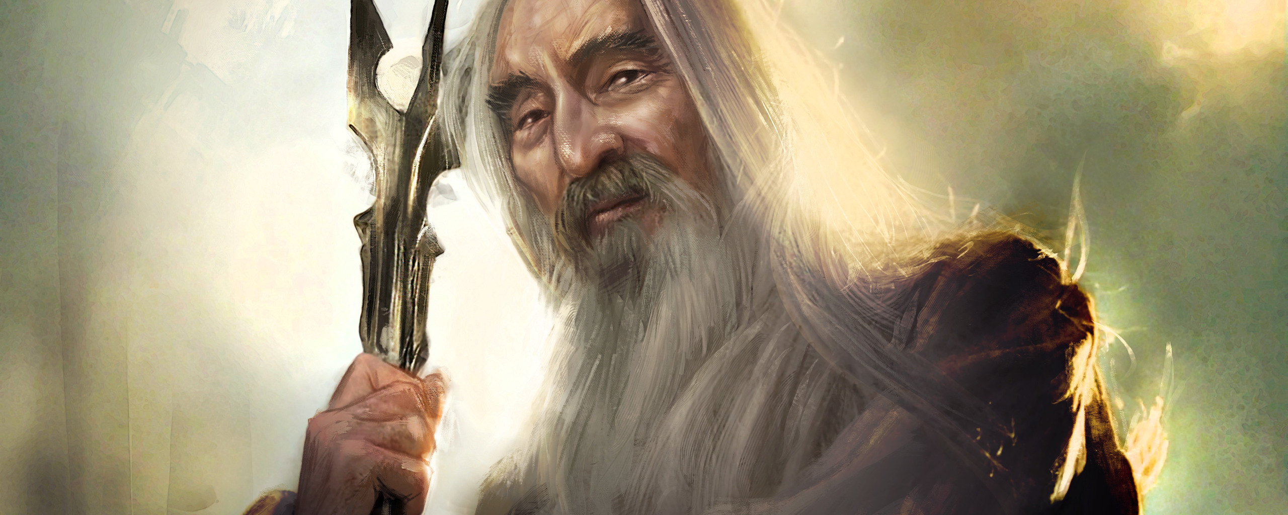 White, The Lord Of The Rings, Art, The sorcerer, The hobbit, <b>Saruman</b>. 