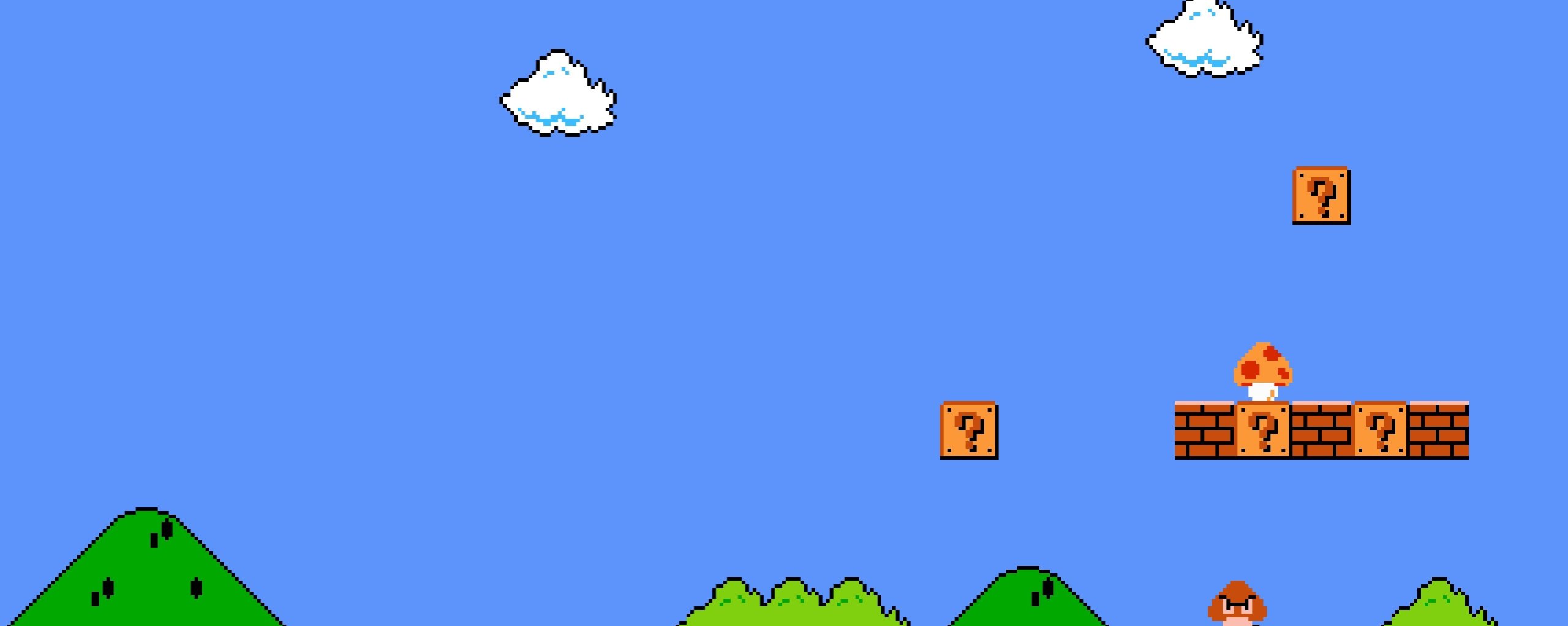 Download wallpaper cloud, pixels, Super Mario, enemies, fungus, mario ...