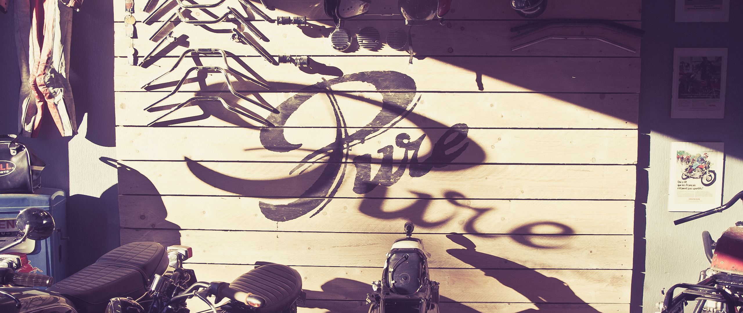 vintage, motorcycle, Workshop
