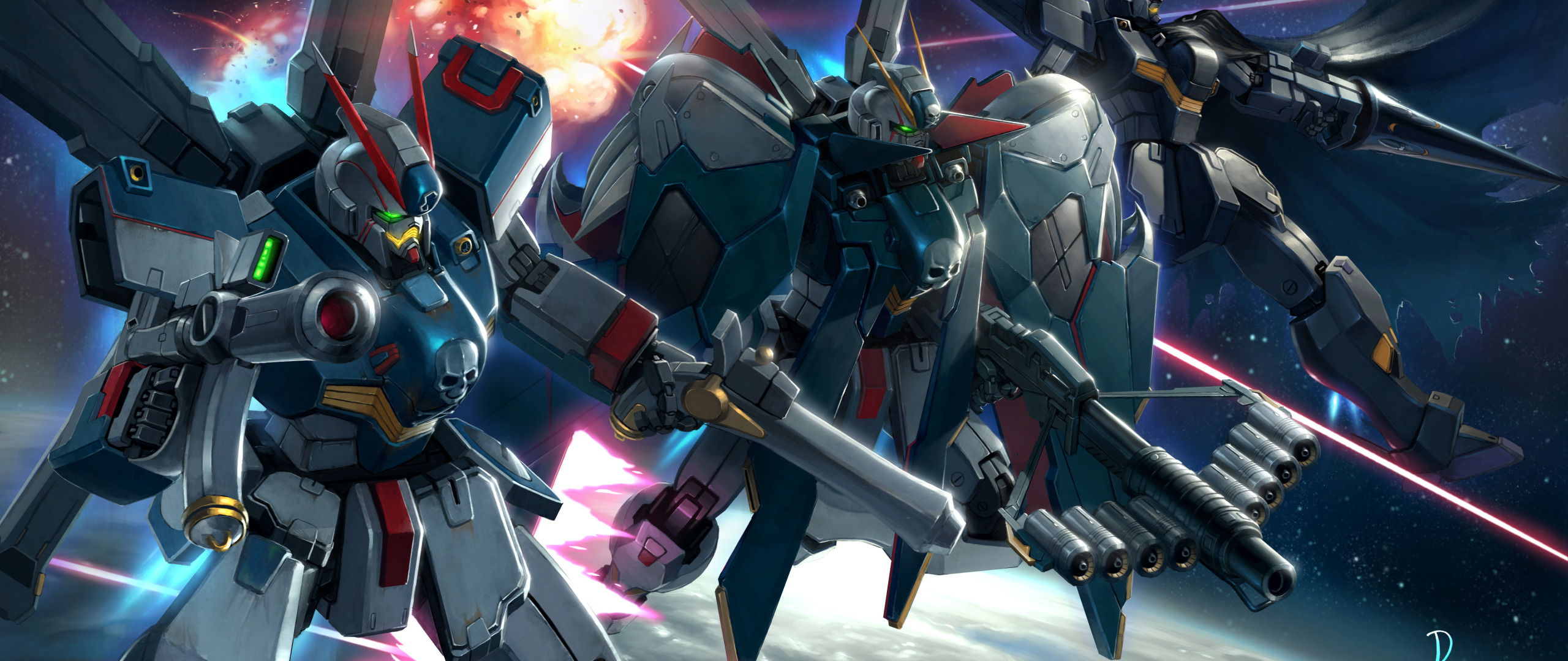 Download Wallpaper Anime, Robots, Art, Gundam, Section Other In 