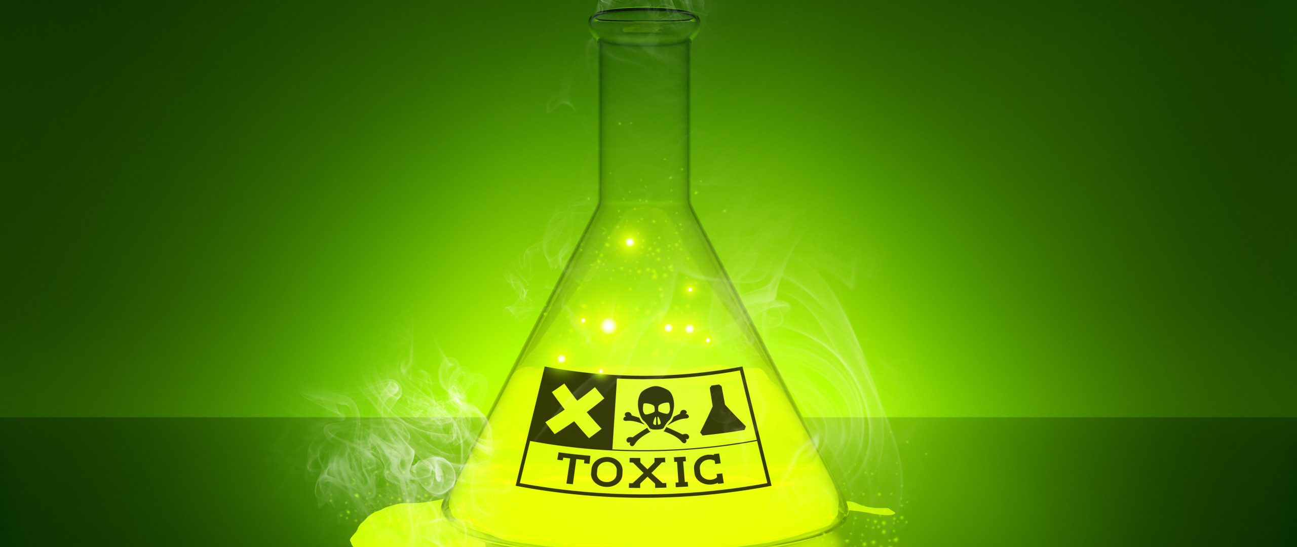 Download wallpaper toxic, glow, liquid, laboratory, section rendering ...