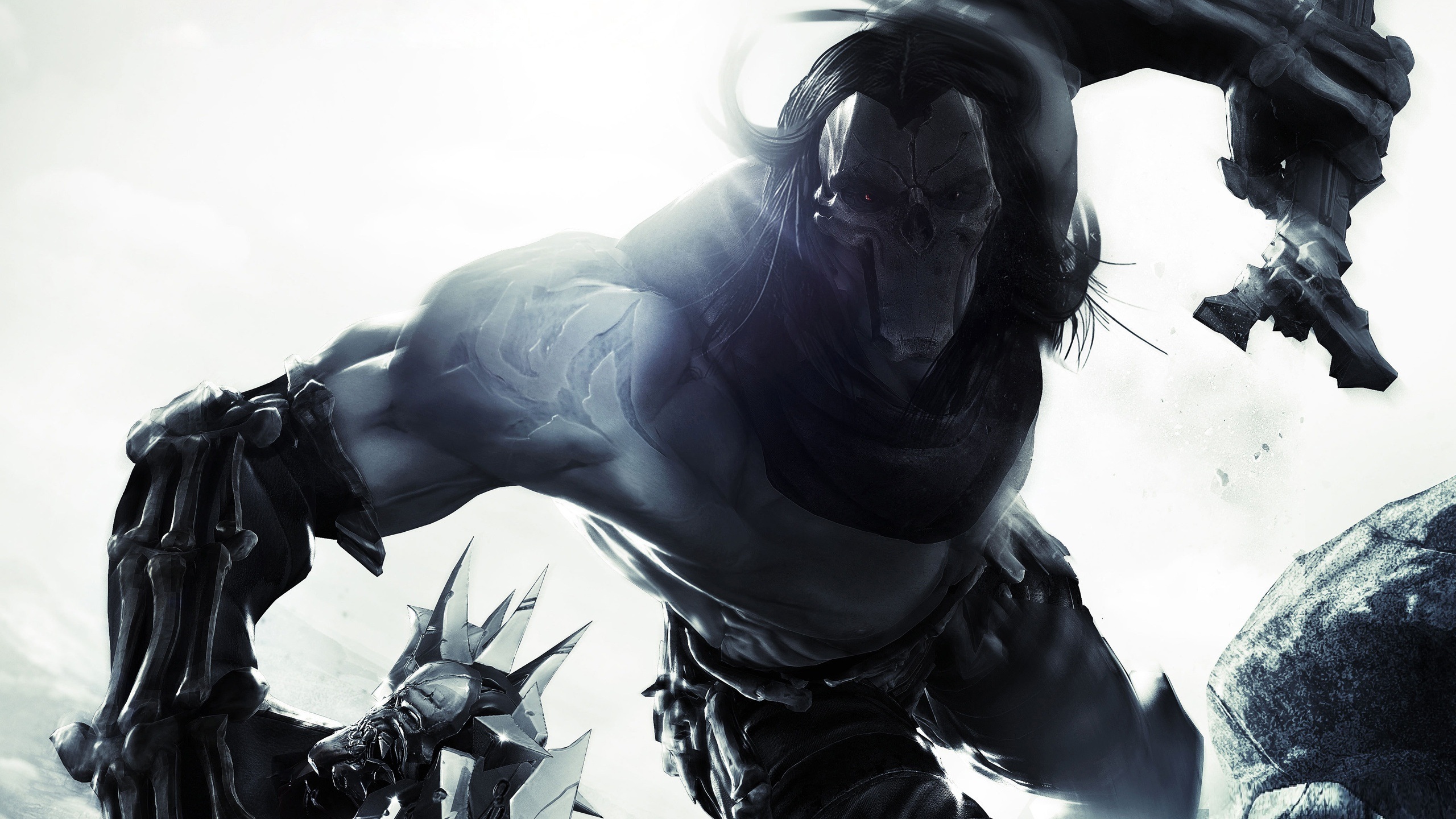 Wallpaper death, mask, rider, Darksiders II for mobile and desktop, section  игры, resolution 2560x1440 - download