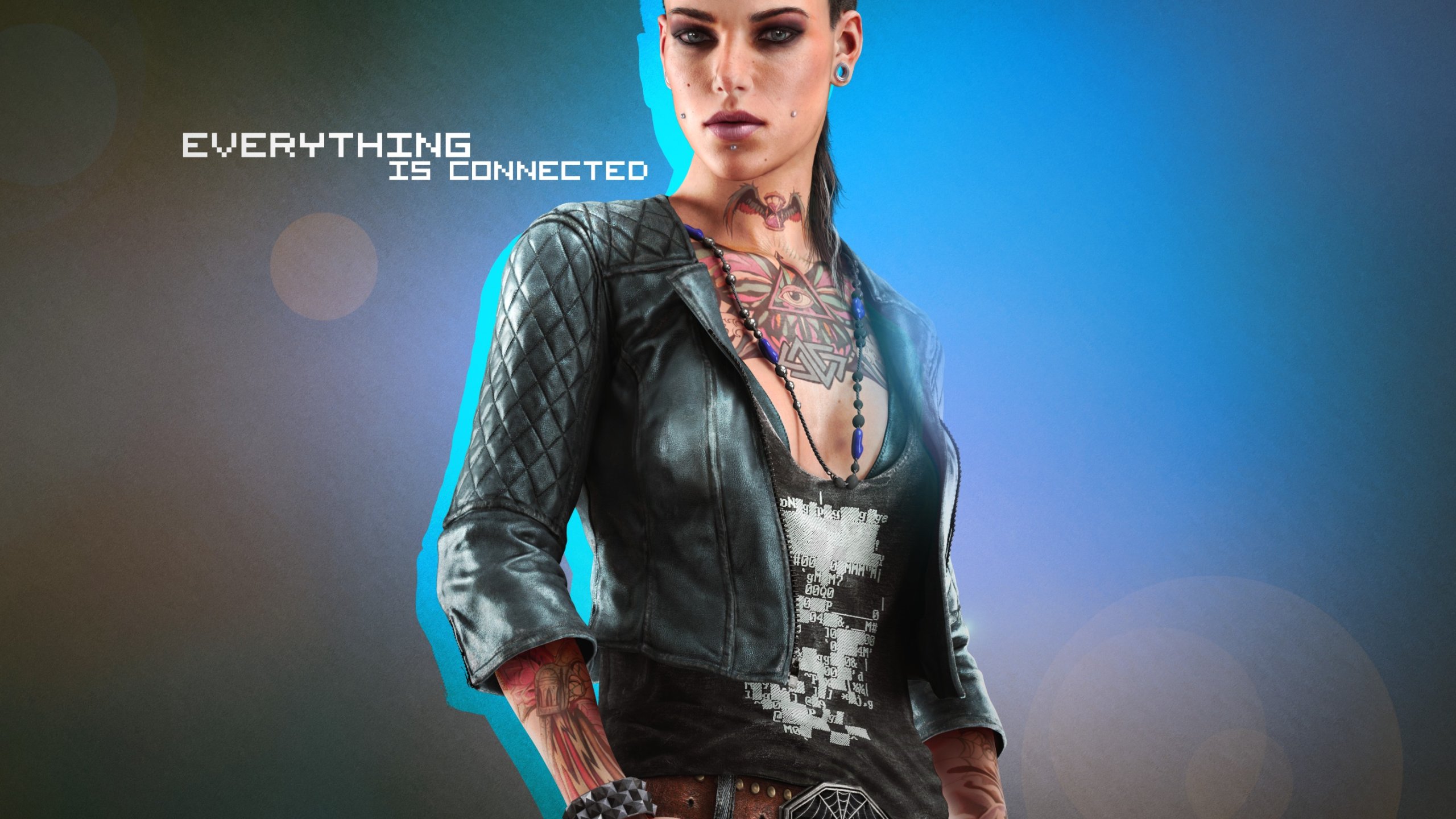 Download wallpaper Watch Dogs, Clara Lille, Everything is connected ...